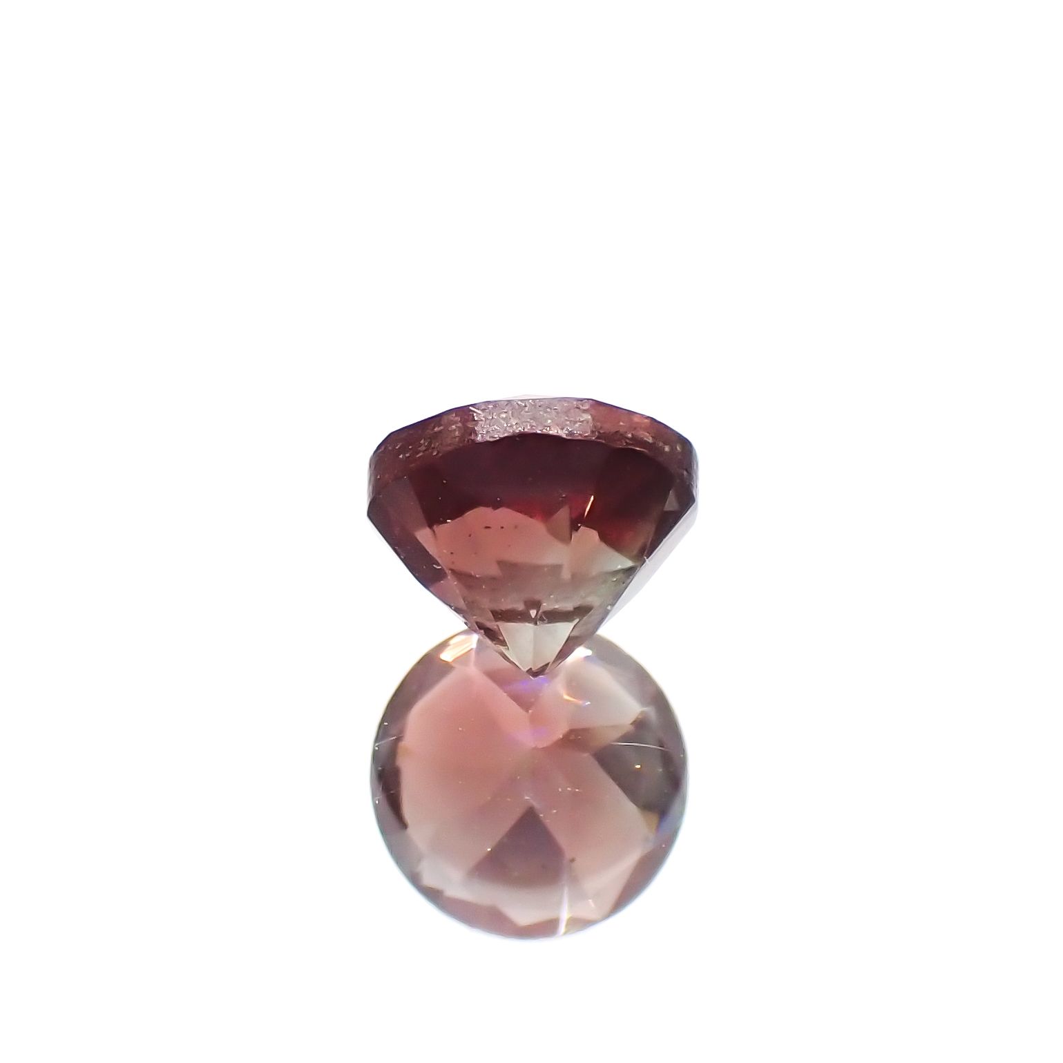 バイカラーオレゴンサンストーン(宝石名バイカラー・ラブラドライト)アメリカ・オレゴン州産 0.56ct 識別済[230722719]5.1x5.1mm前後