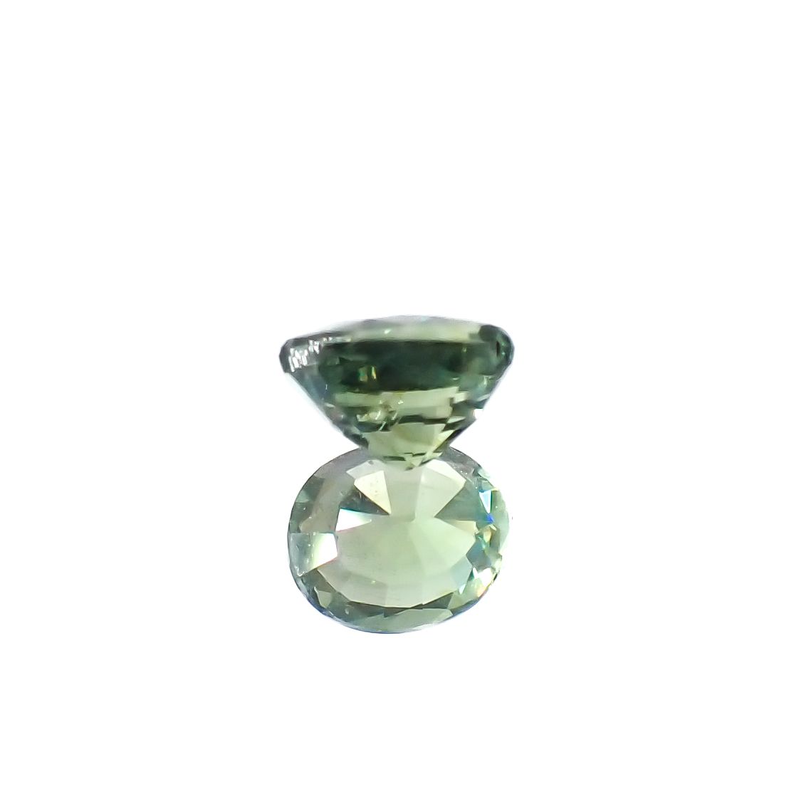 グリーンクリソベリル(宝石名クリソベリル)スリランカ/マダガスカル産 0.32ct 識別済[231225024]4.3x3.6mm前後