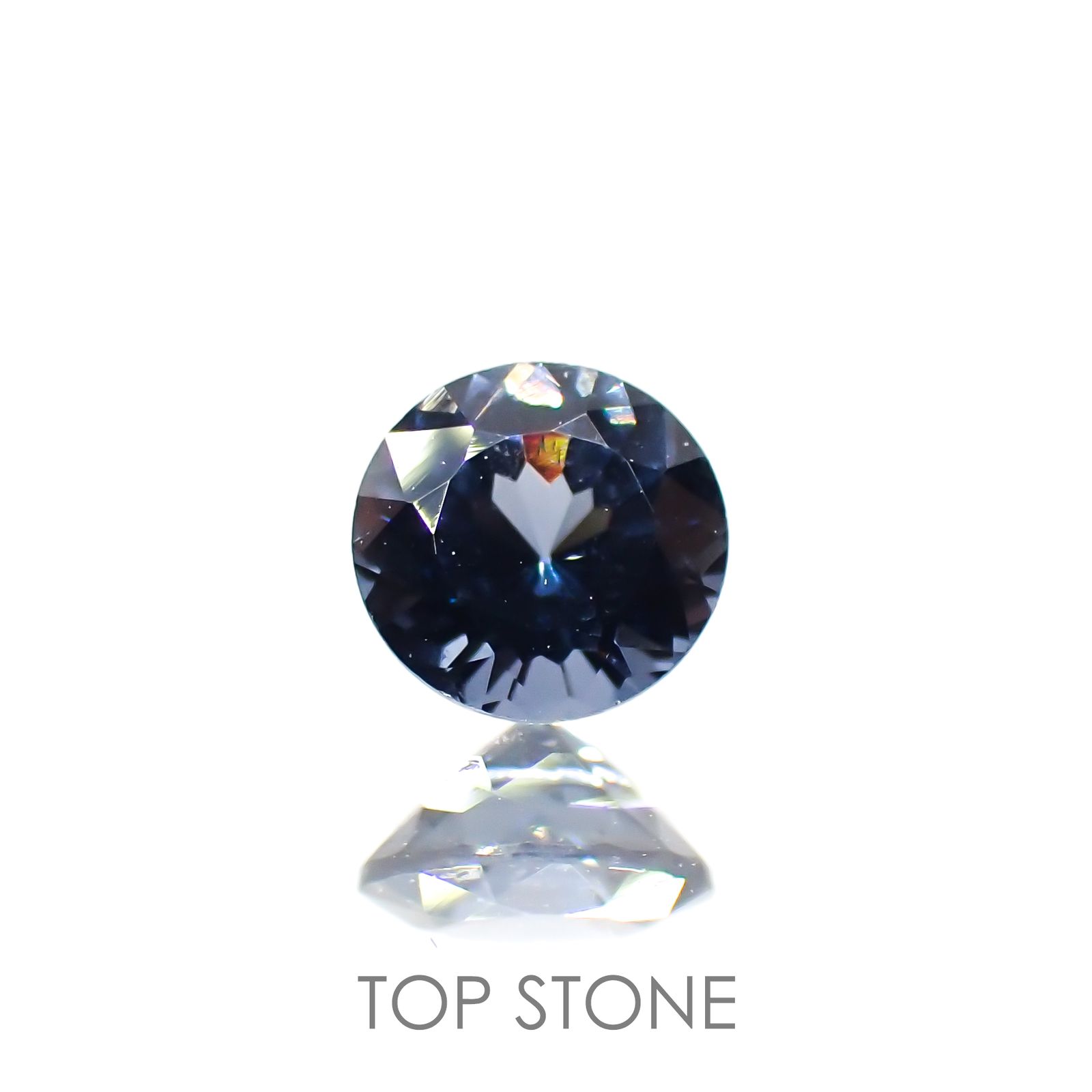 ブルーグレイッシュスピネル ビルマ産 ルース 0.36ct[210913460]4.3×4.3mm前後