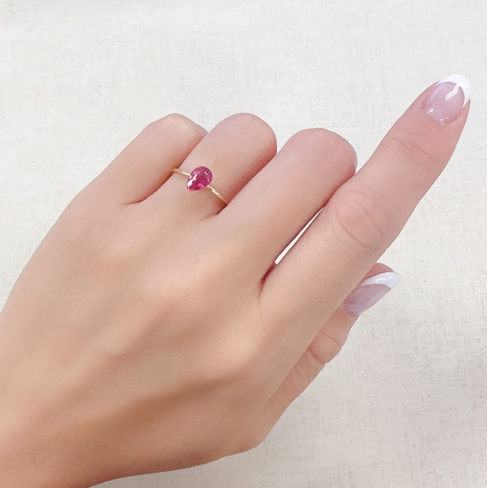 ピンクトルマリン(宝石名ピンク・トルマリン)ブラジル産 0.73ct 識別済[230722941]7.1x4.9mm前後