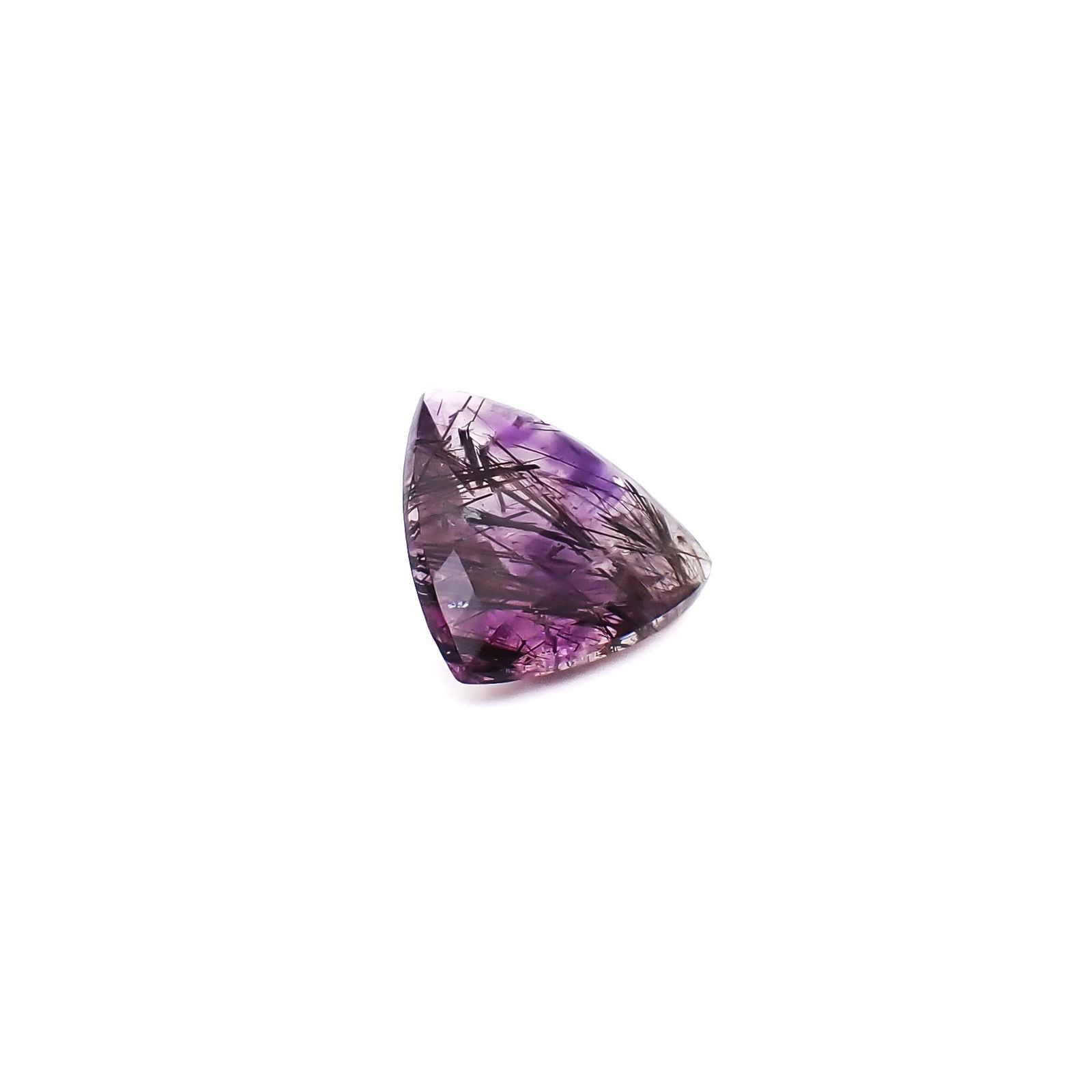 ◇チェッカーカット◇アメジストエレスチャル ブラジル産 6.33ct / 14x14.4mm前後 [260933032]
