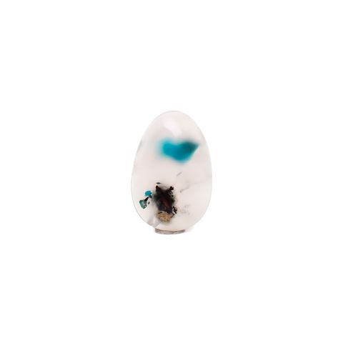 コッパークリソコラインカルセドニー インドネシア産 16.09ct / 23.6x15.9mm前後 [260932802]