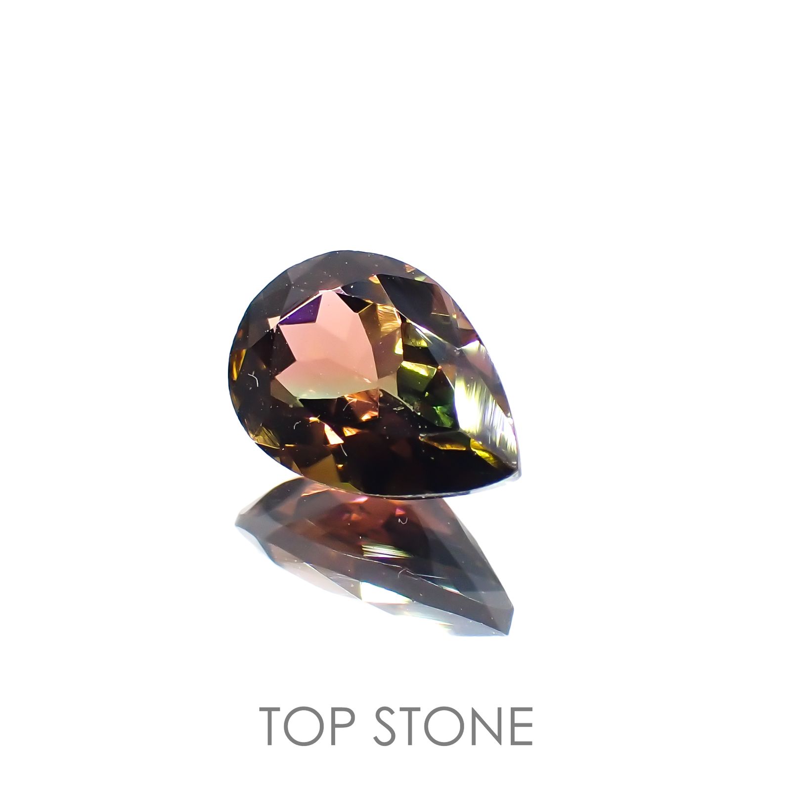 バイカラートルマリン(宝石名バイカラー・トルマリン) コンゴ民主共和国産 1.844ct ソ付(彩珠)[211013600]10.1×7mm前後
