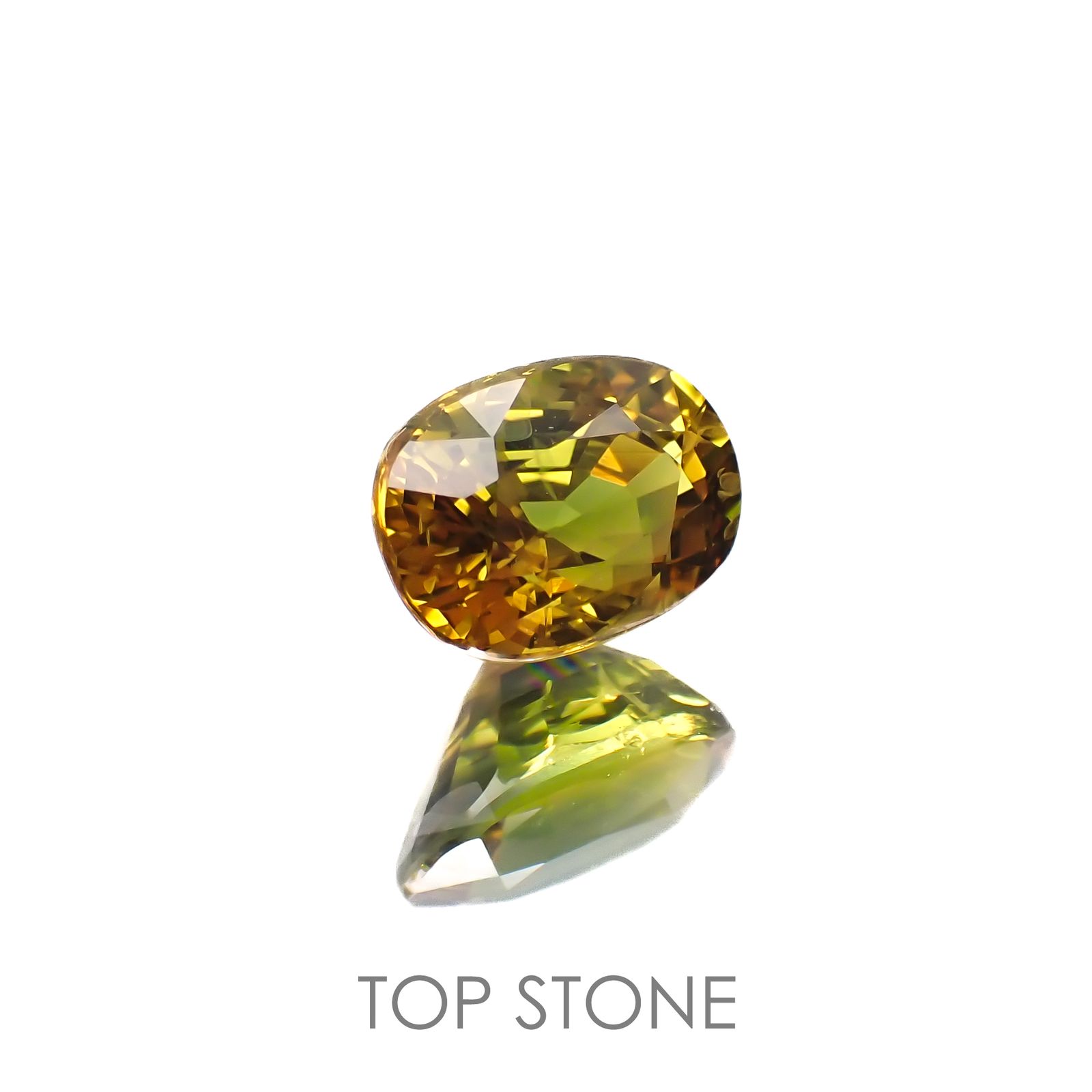 パーティカラーサファイア(宝石名パーティカラード・サファイア)タイ産 3.06ct 識別済[220717134]9.3x6.6mm前後