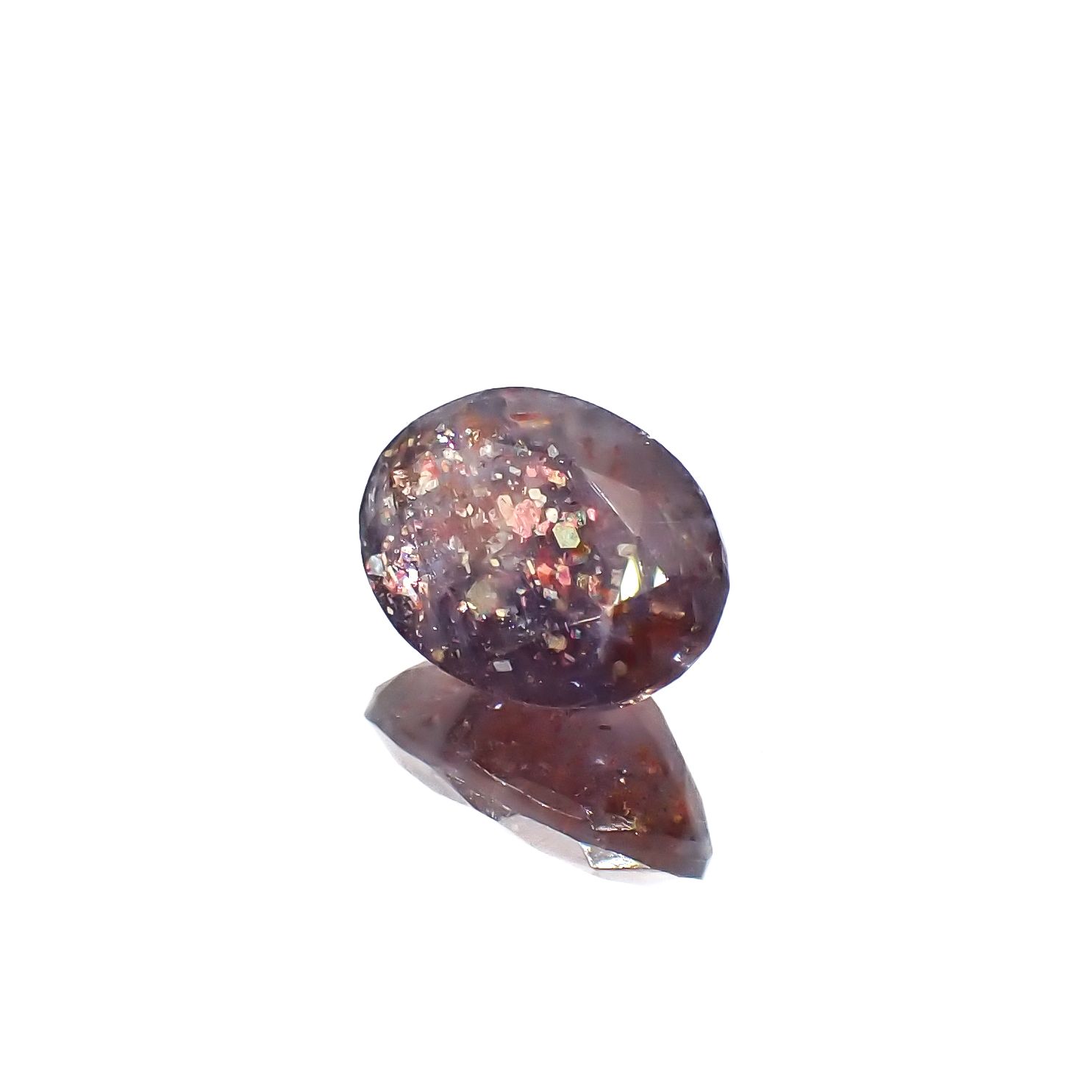 ブラッドショットアイオライト インド産 1.62ct[230923346]9.3x6.8mm前後