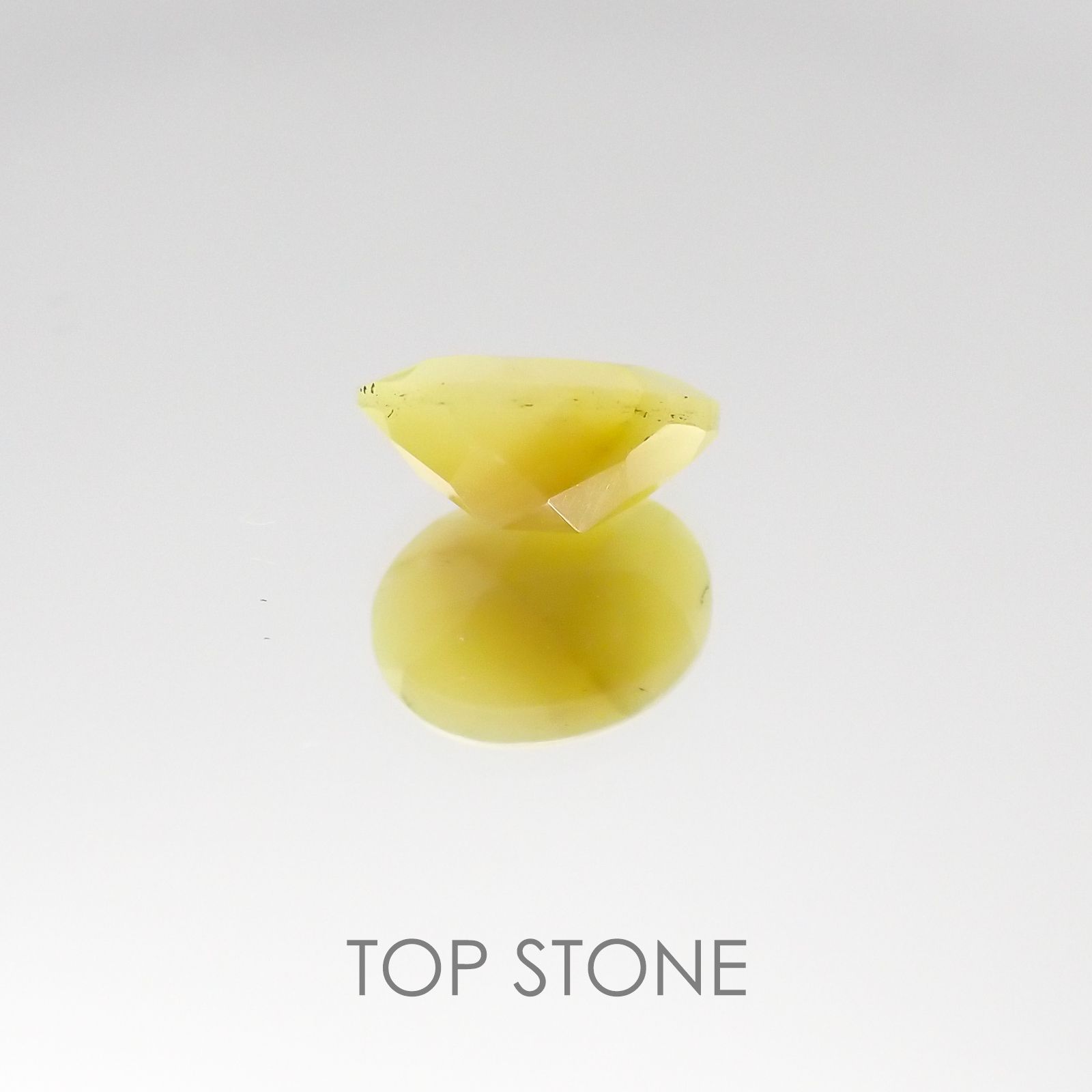 スミソナイト イタリア産 ルース 1.863ct ソーティング付き[20095826]8.2×6.3mm前後