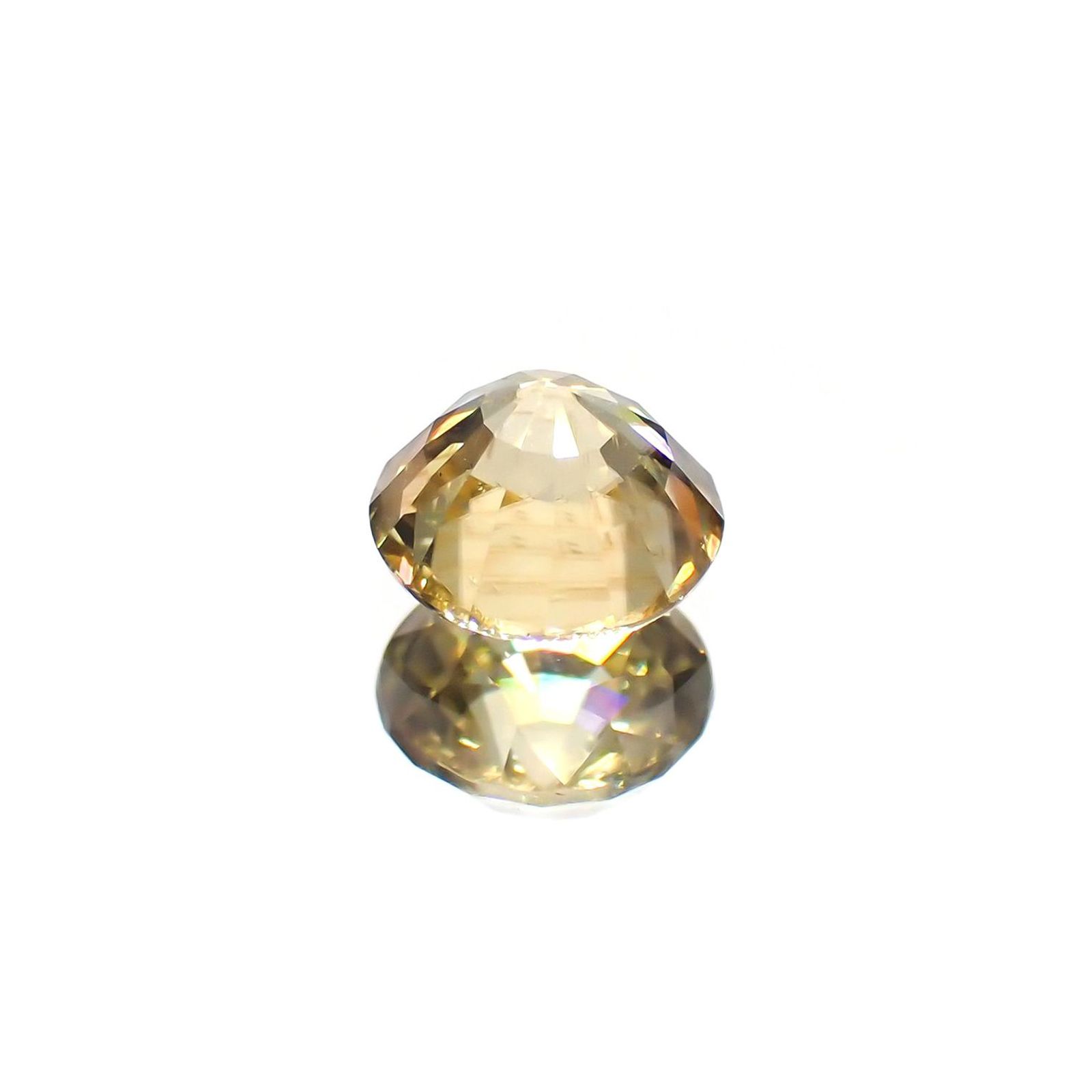 イエロージルコン(宝石名ジルコン)スリランカ/カンボジア産 1.39ct 識別済[220114837]6.1x6mm前後
