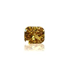 イエローダイヤモンド VS-1 / FANCY DEEP ORANGE YELLOW(宝石名ダイアモンド) 0.092ct ソ付(CGL)[220115156]2.57x2.33mm前後