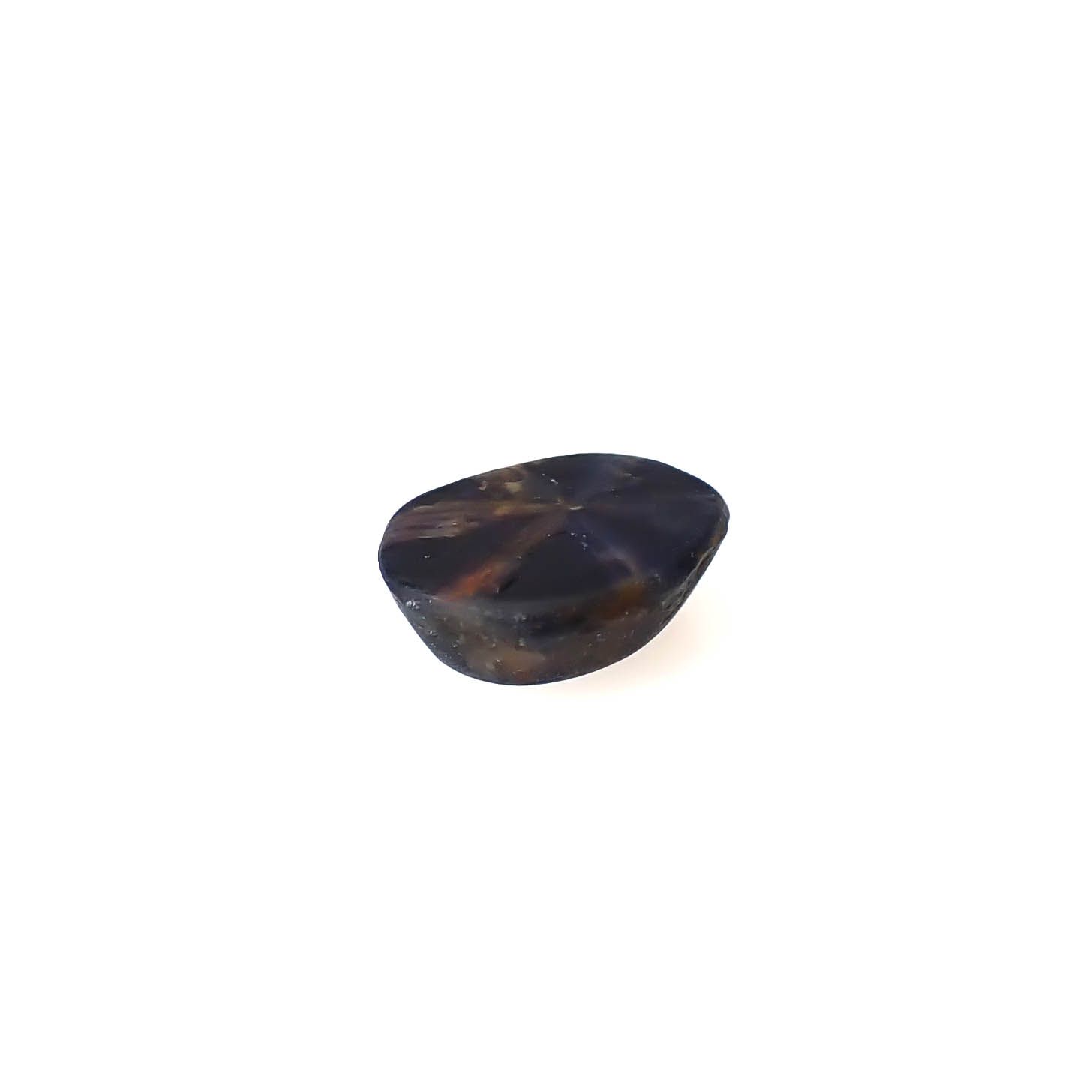 トラピッチェサファイア 原石スライス磨き ビルマ産 0.62ct [250430187]5.6x4.7mm前後