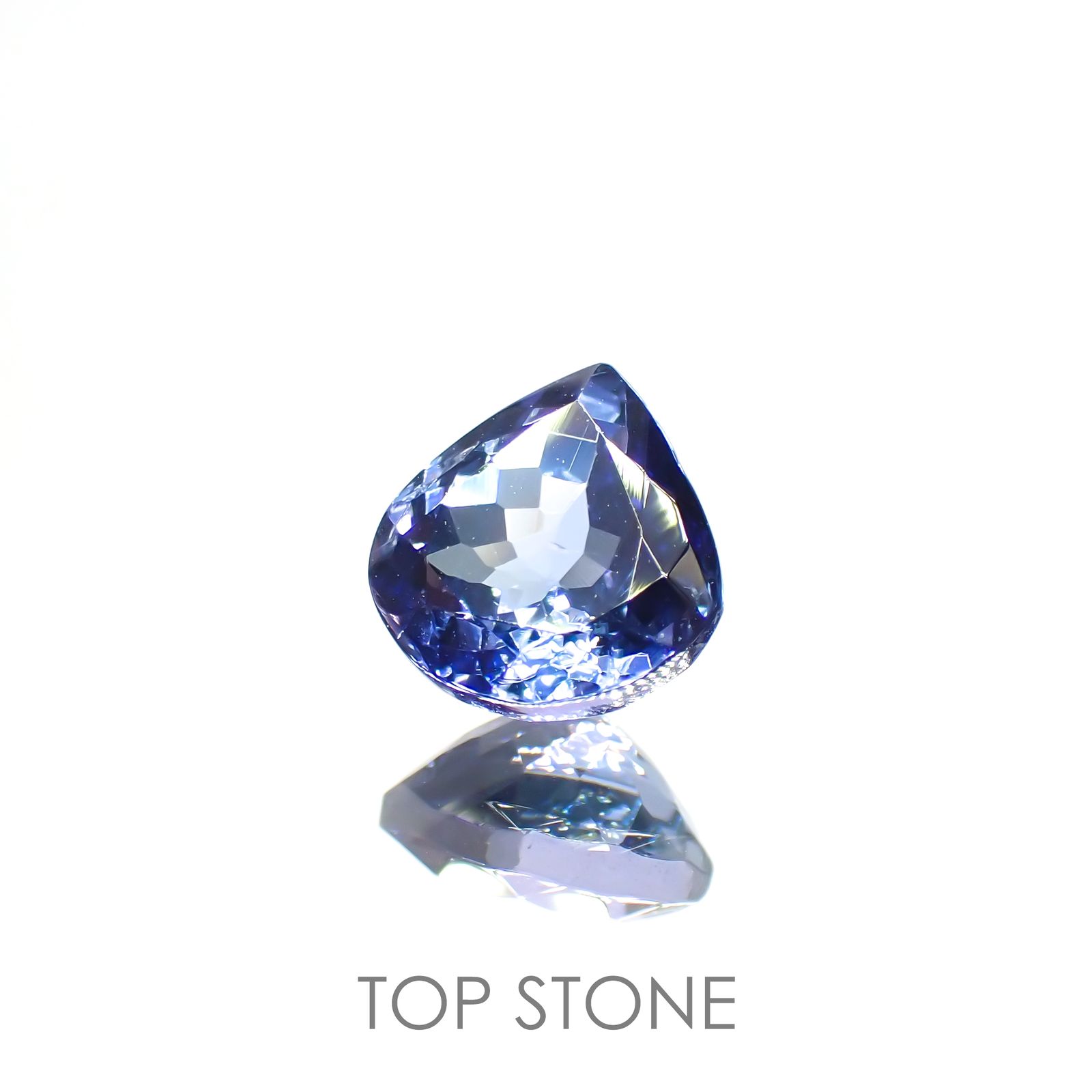 バイカラータンザナイト(宝石名タンザナイト) タンザニア産 1.466ct ソ付(彩珠)[210410570]7.2×7mm前後