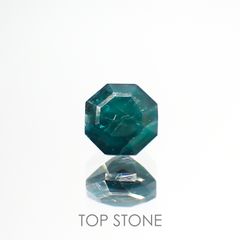 ◇オクタゴンカット◇グランディディエライト(宝石名グランディディエライト) マダガスカル産 0.57ct 識別済[210813065]4.9×4.9mm前後