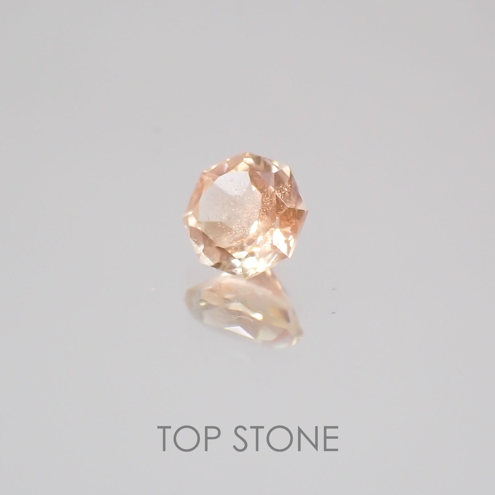◇オクタゴンカット◇オレゴンサンストーンSA  アメリカ産 ルース 0.28ct[210210045]4.1×4.1mm前後