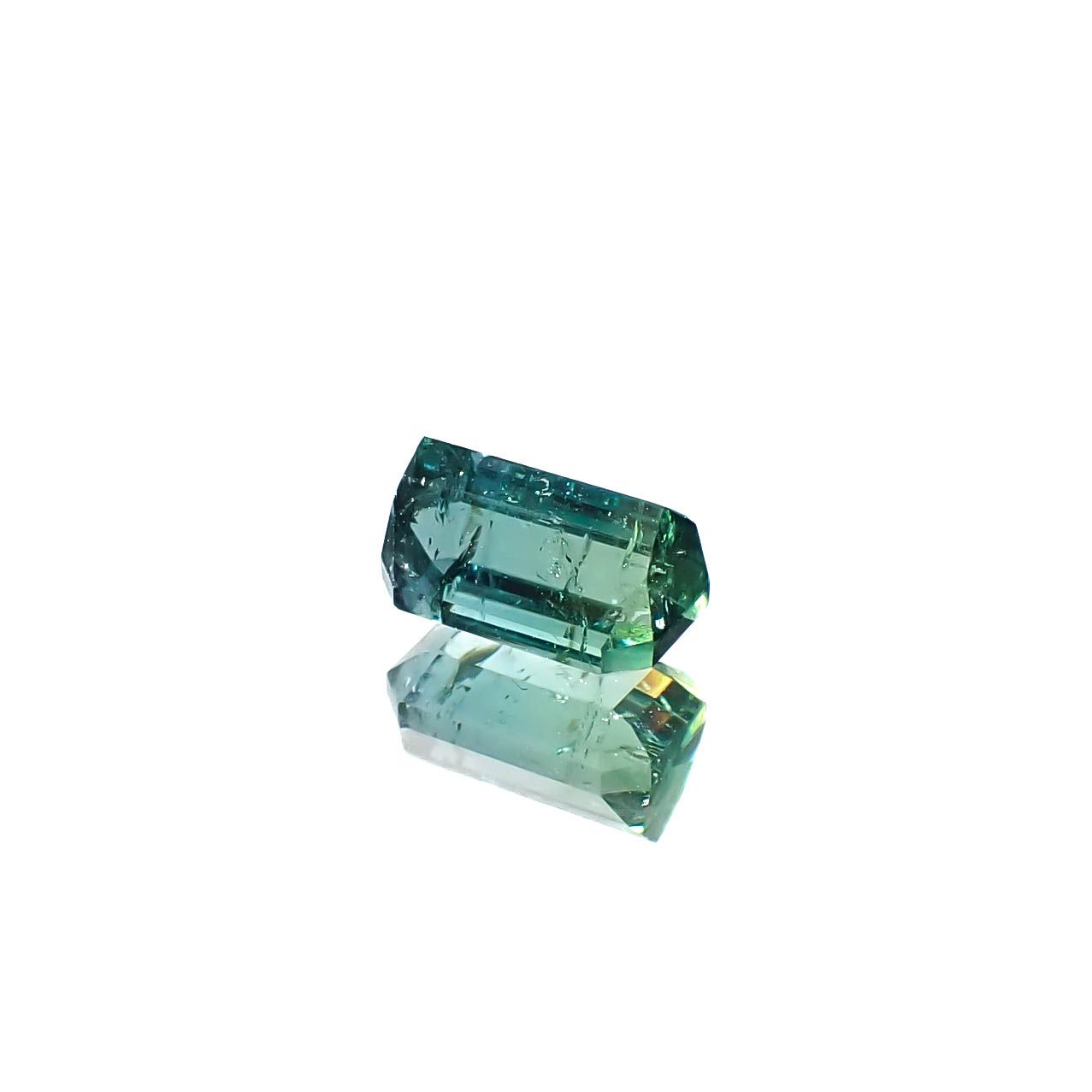 バイカラートルマリン アフガニスタン産 1.18ct [250730930]7x4.3mm前後