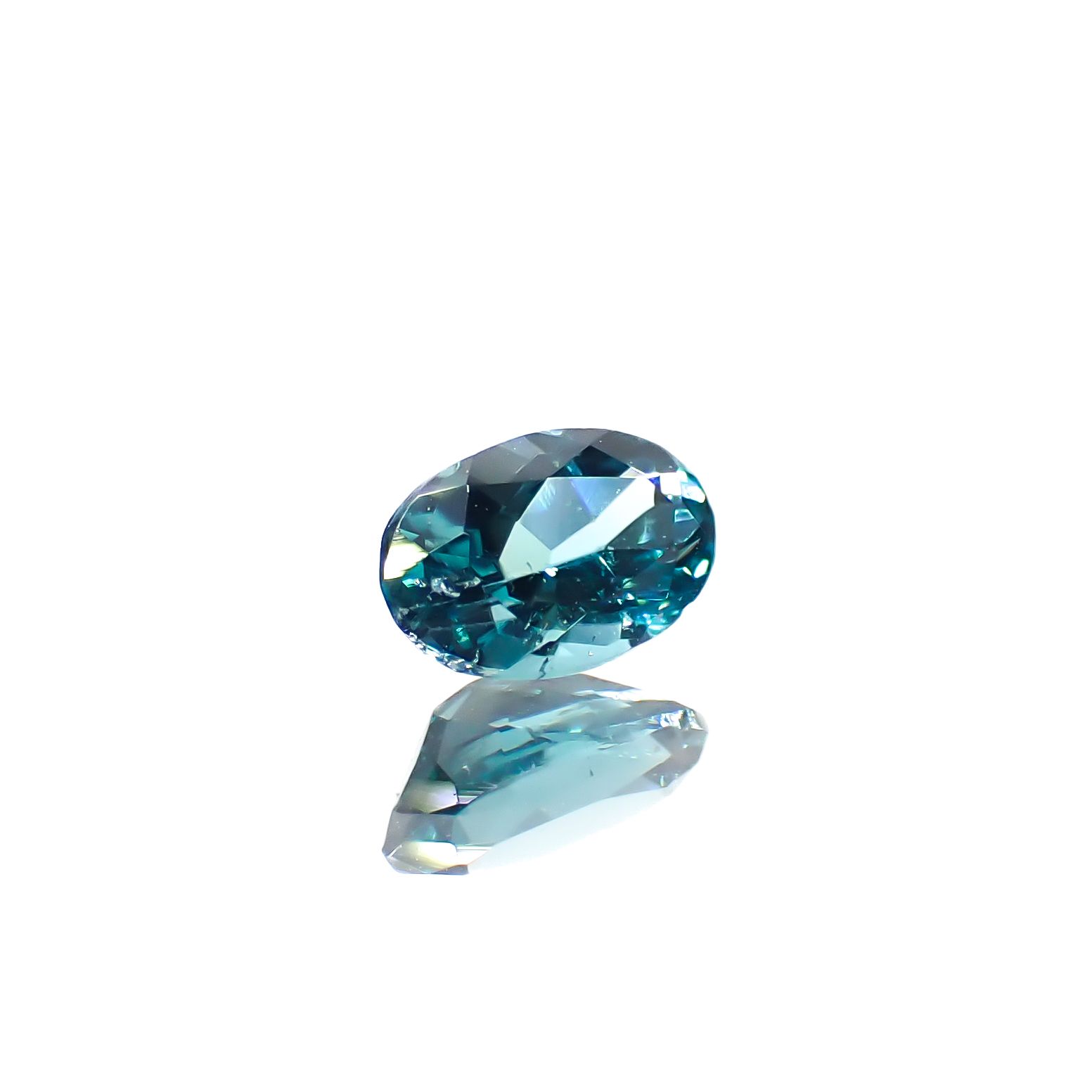 ブルーグリーントルマリン ブラジル産 0.22ct[240628037]4.8x2.9mm前後