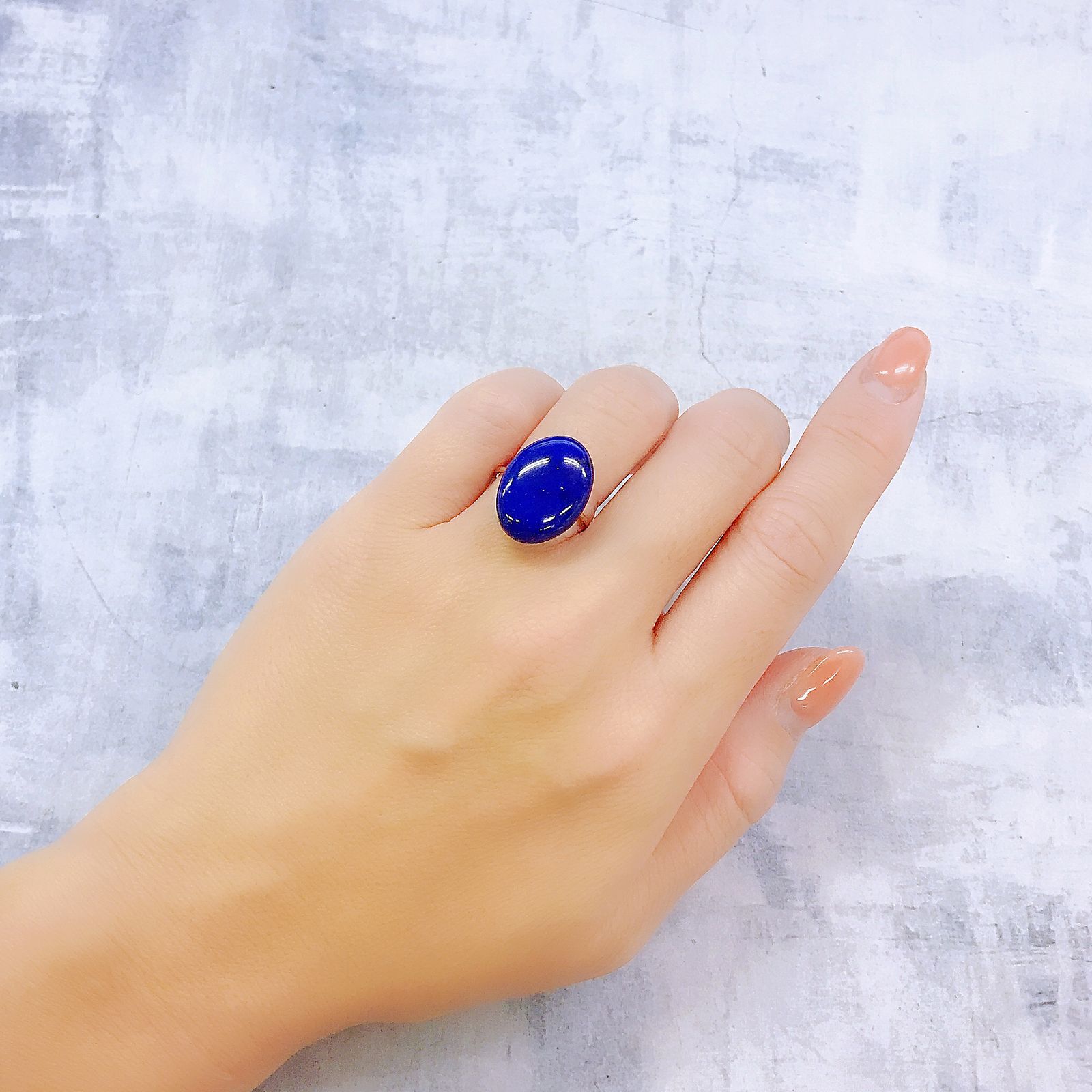 ラピスラズリ アフガニスタン産 10.79ct[220917953]18.2x13.3mm前後