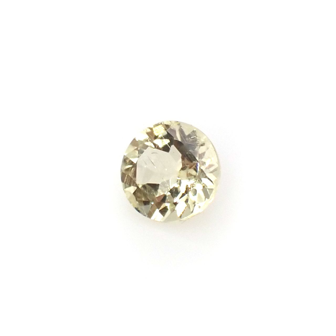 イエローダンビュライト タンザニア産 0.94ct[240125461]6.2x6.2mm前後