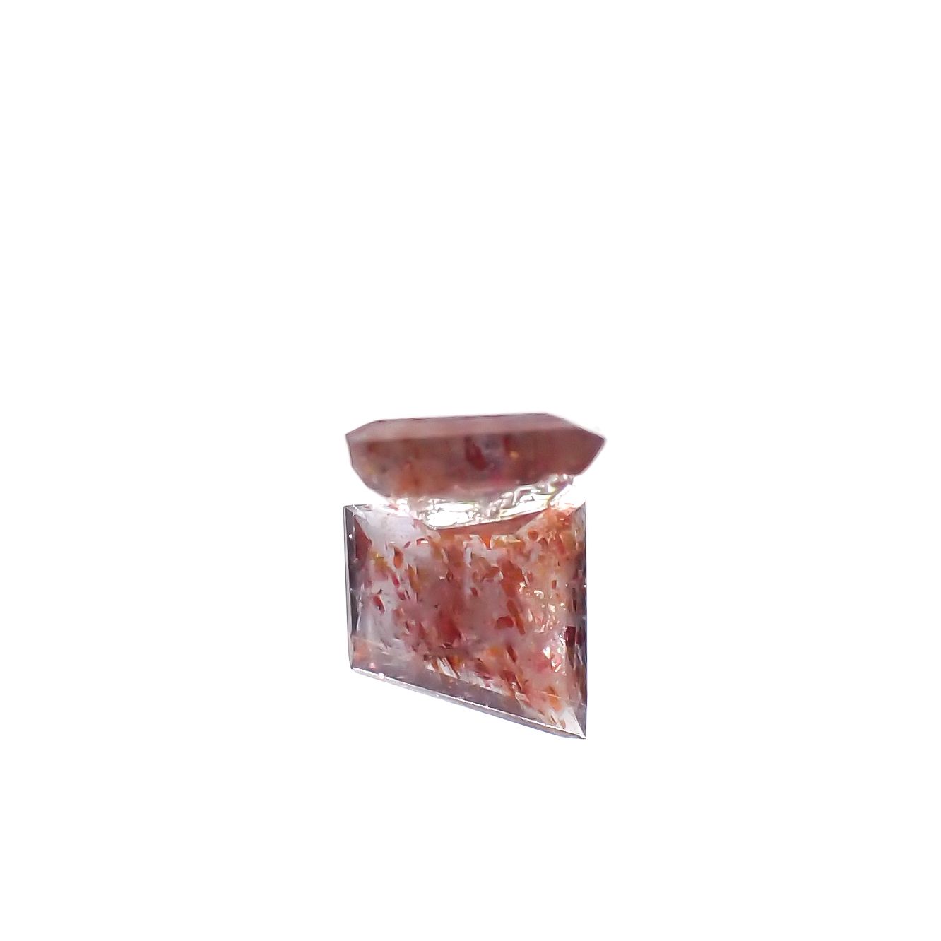 ◇カスタムカット◇ブラッドショットアイオライト インド産 0.83ct[240125388]6.5x6.4mm前後