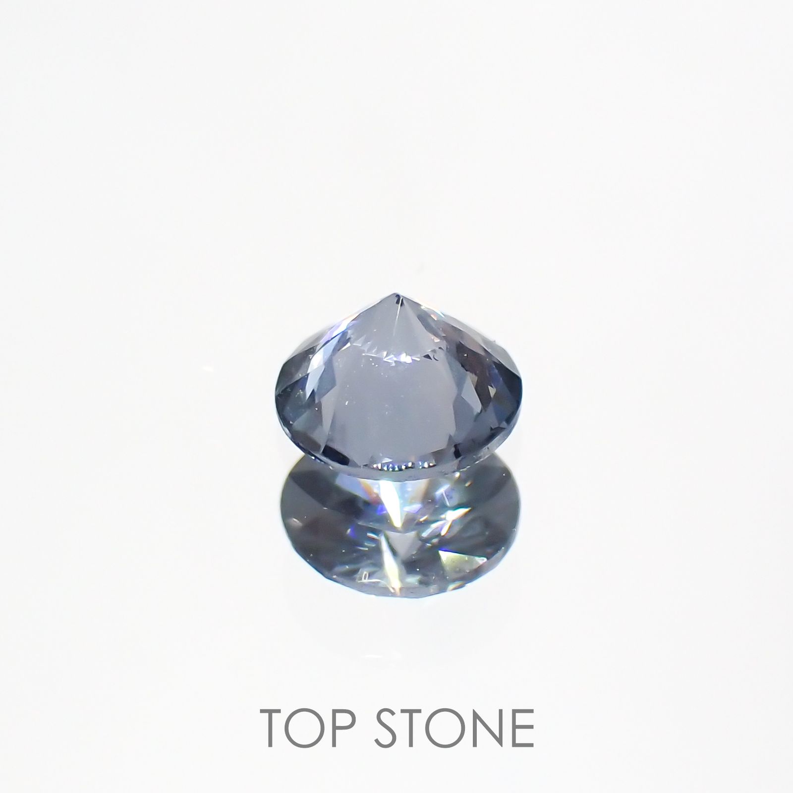グレイッシュブルースピネル ビルマ産 ルース 0.35ct[210913142]4.5×4.5mm前後