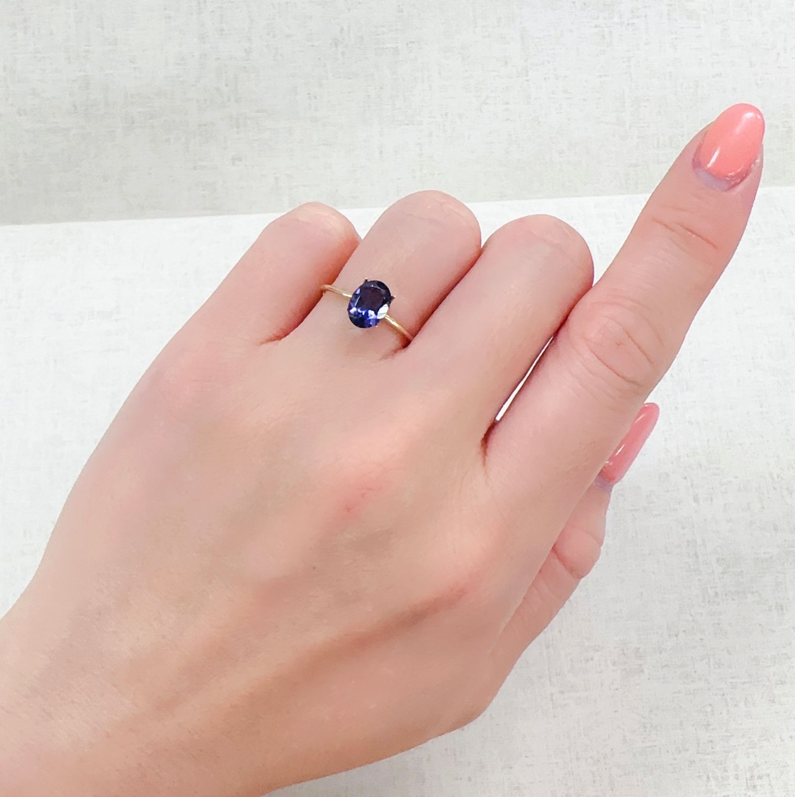 アイオライト タンザニア産 0.91ct[230321011]7.9x5.9mm前後