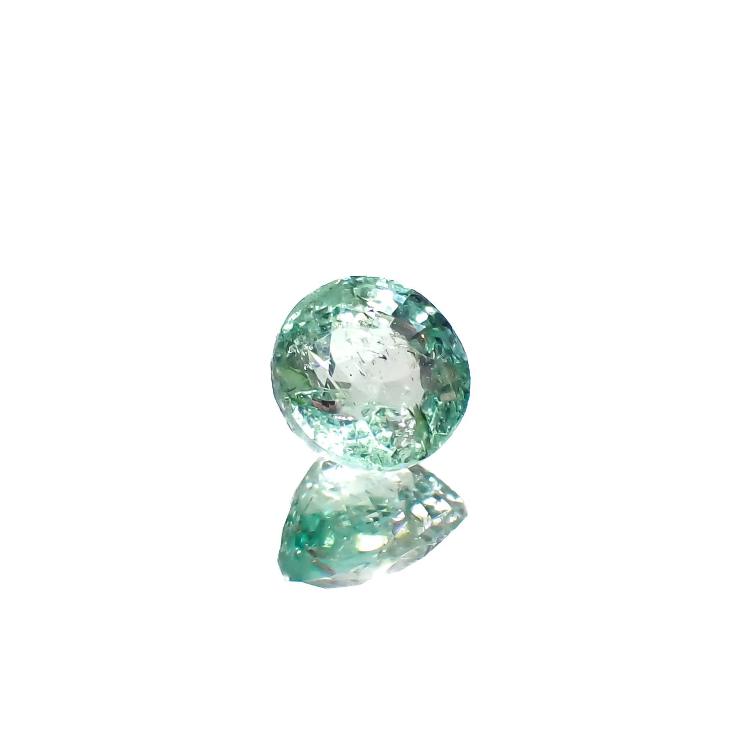 パステルカラーエメラルド コロンビア産 0.56ct[240225944]5.1x5.1mm前後