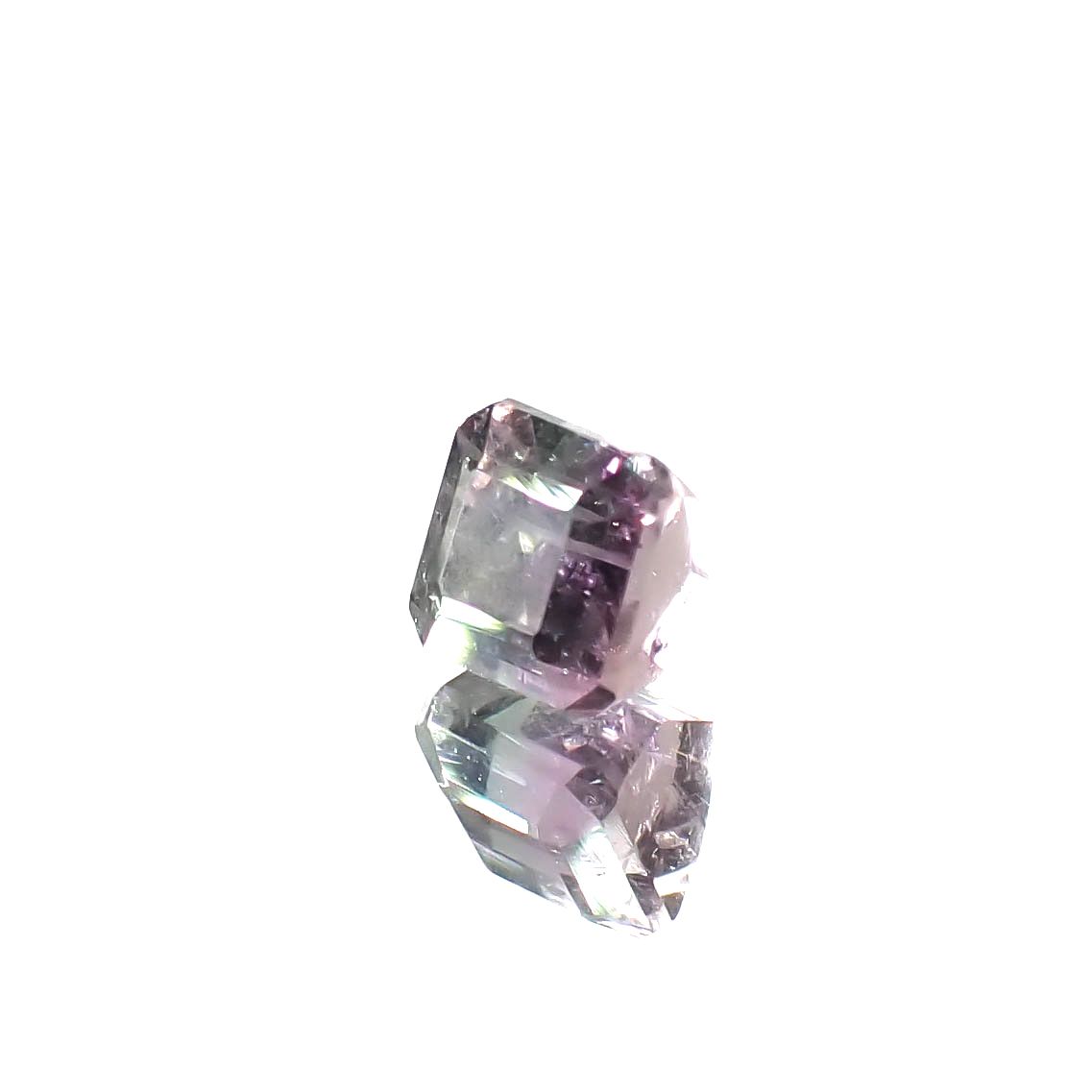 バイカラートルマリン アフガニスタン産 0.68ct [250730929]4.4x4.4mm前後