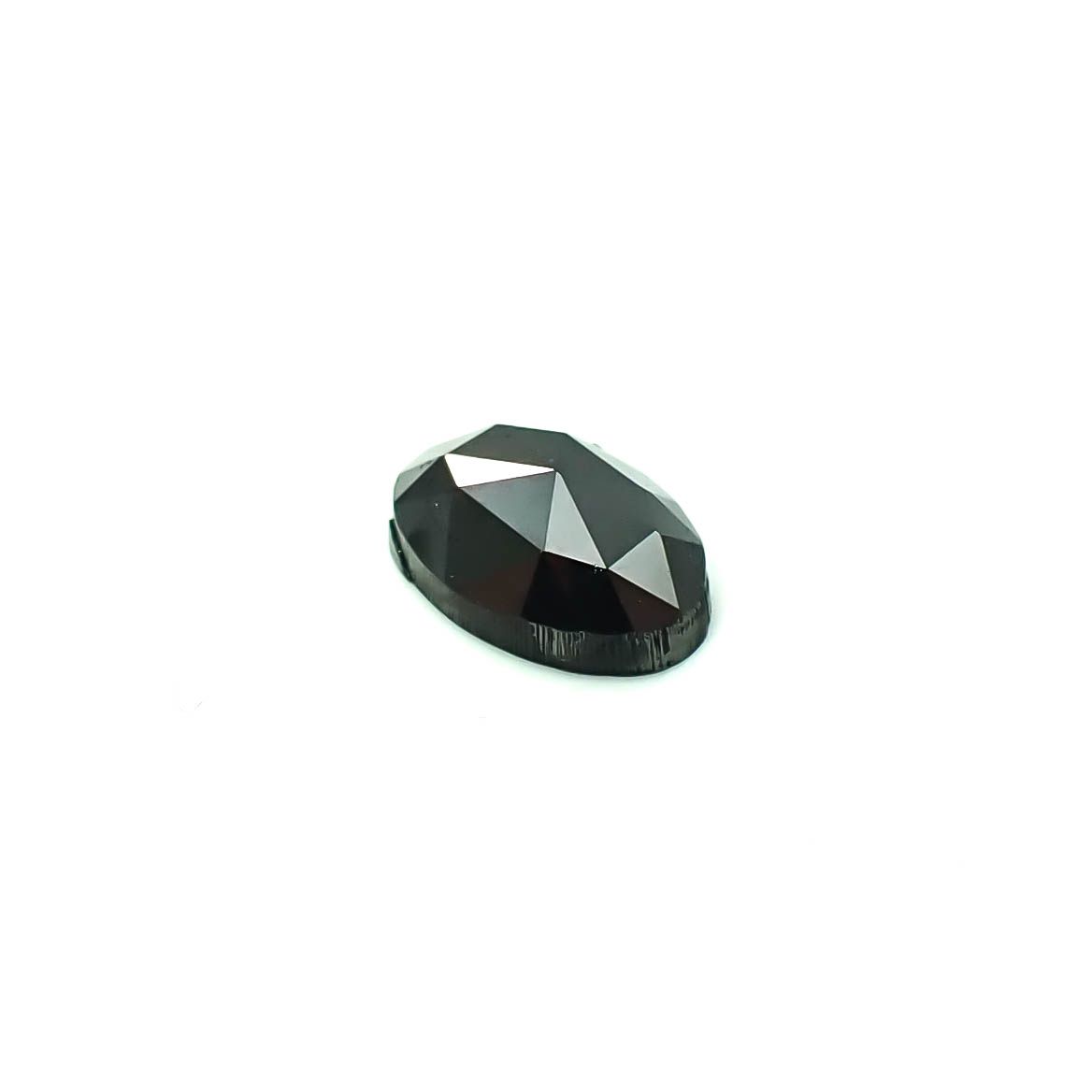 ◇ローズカット◇ブラックダイヤモンド ジンバブエ産 0.60ct / 6.3x4.2mm前後 [251131327]