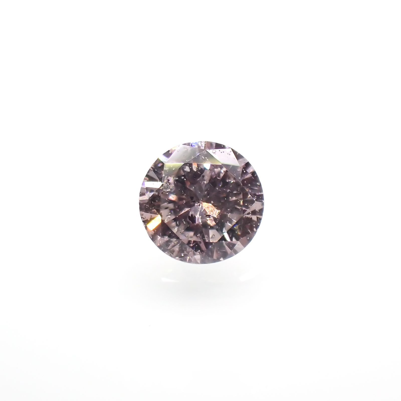 ピンクダイヤモンド (宝石名ダイアモンド)I-1 / FANCY LIGHT PURPLISH PINK 0.072ct ソ付(CGL)[220716971]2.69x2.73mm前後  | TOP STONE(トップストーン)