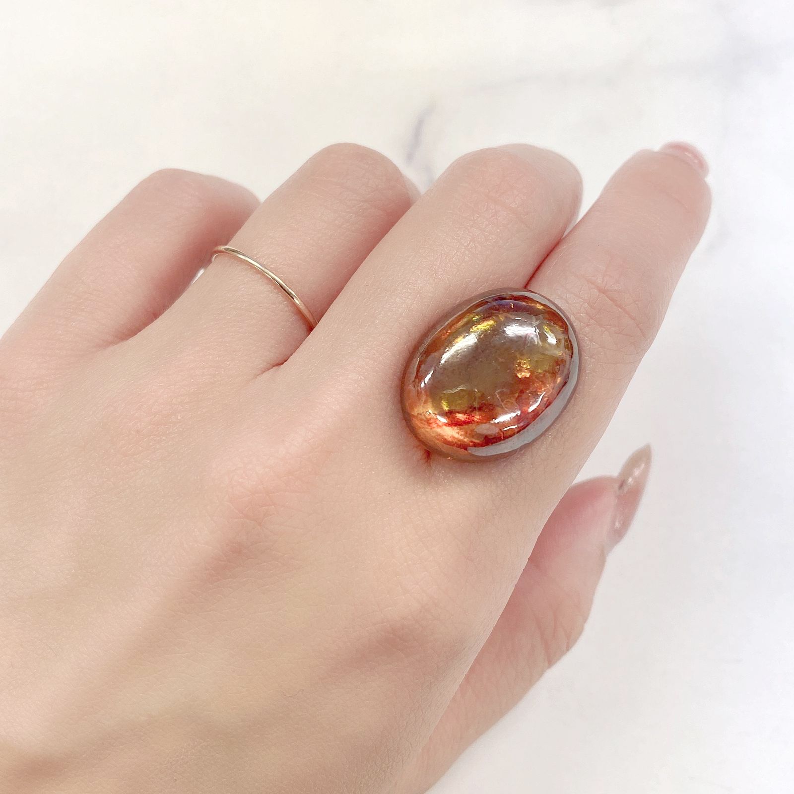 スファレライト(宝石名スファレライト)スペイン産 38.83ct 識別