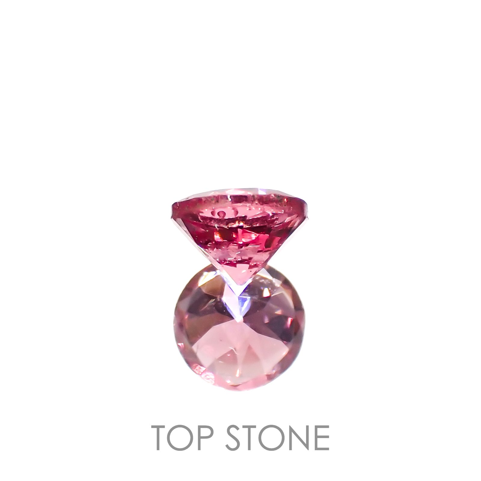 ホットピンクスピネル(宝石名ピンク・スピネル)タンザニア産 0.35ct 識別済[230120032]4.2x4.2mm前後