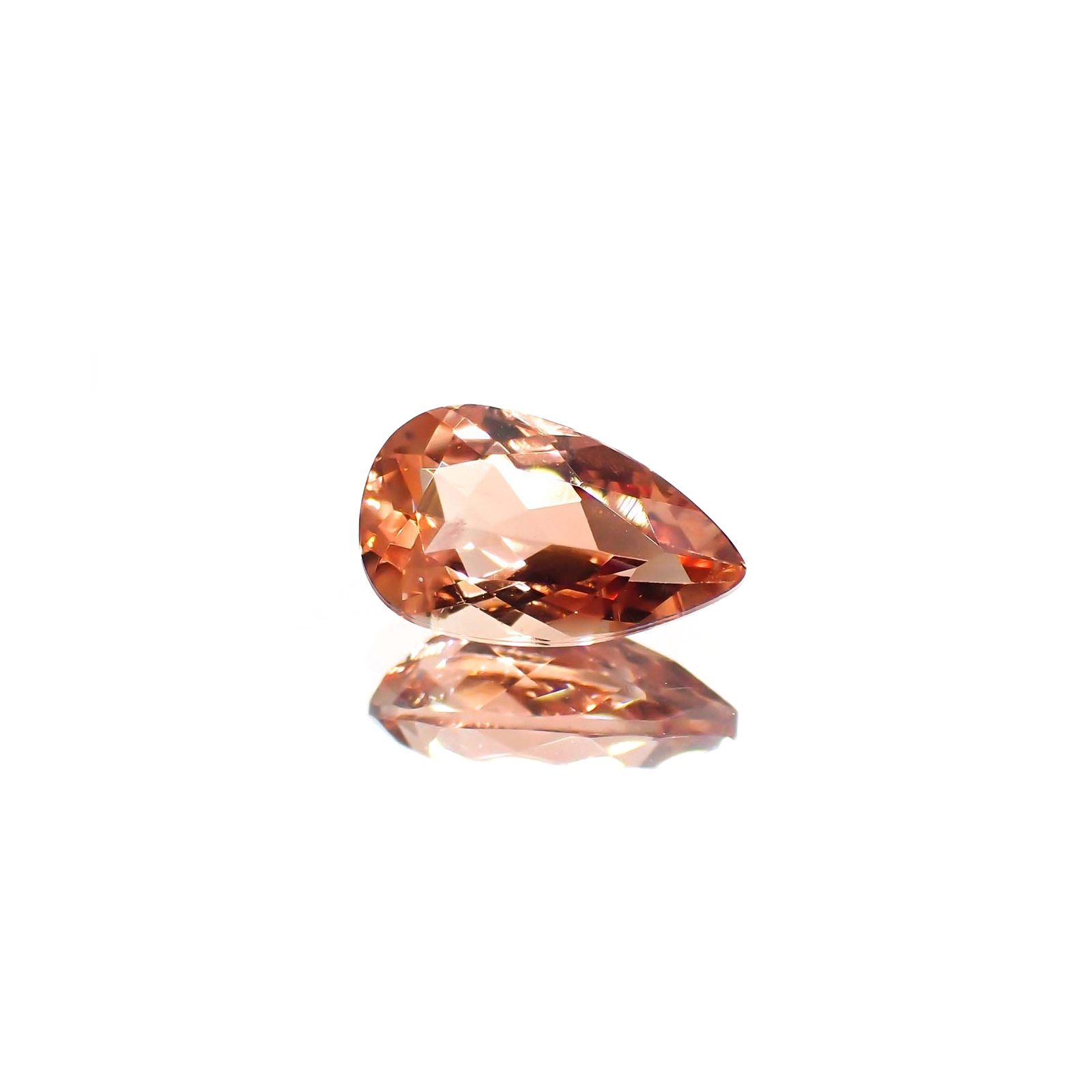 オレゴンサンストーン(宝石名ラブラドライト)アメリカ・オレゴン州産 識別済 1.54ct / 10.5x6.2mm前後 [230722701]