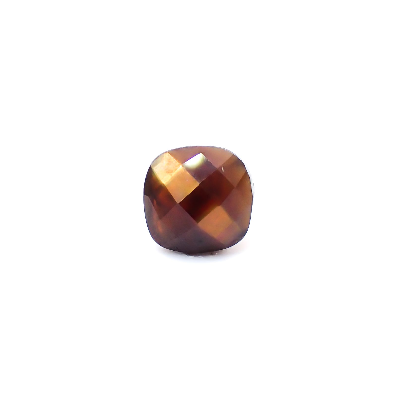 ◇リバーシブル・チェッカーカット◇レインボーガーネット 日本・奈良県産 1.66ct / 6.6x6.6mm前後 [260932922]