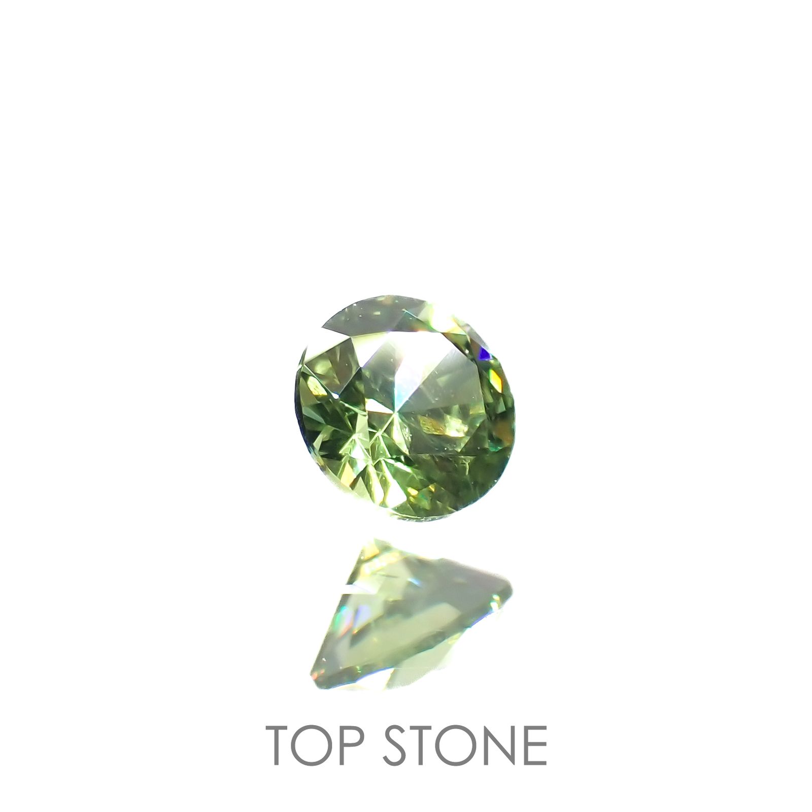 デマントイドガーネット(宝石名デマントイド・ガーネット)ロシア産 0.14ct 識別済[220616525]3.1x3.1mm前後
