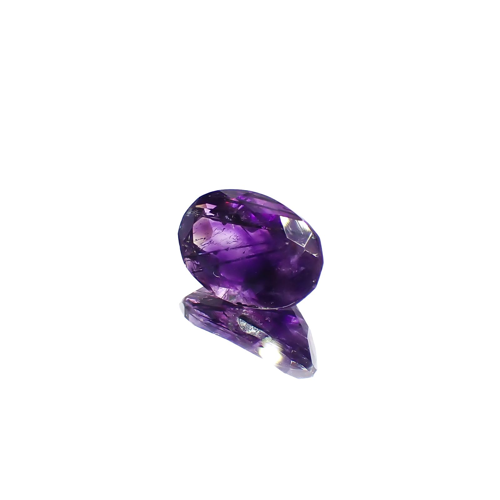 アメジストエレスチャル ナイジェリア産 3.83ct[240928870]12.7x8.4mm前後