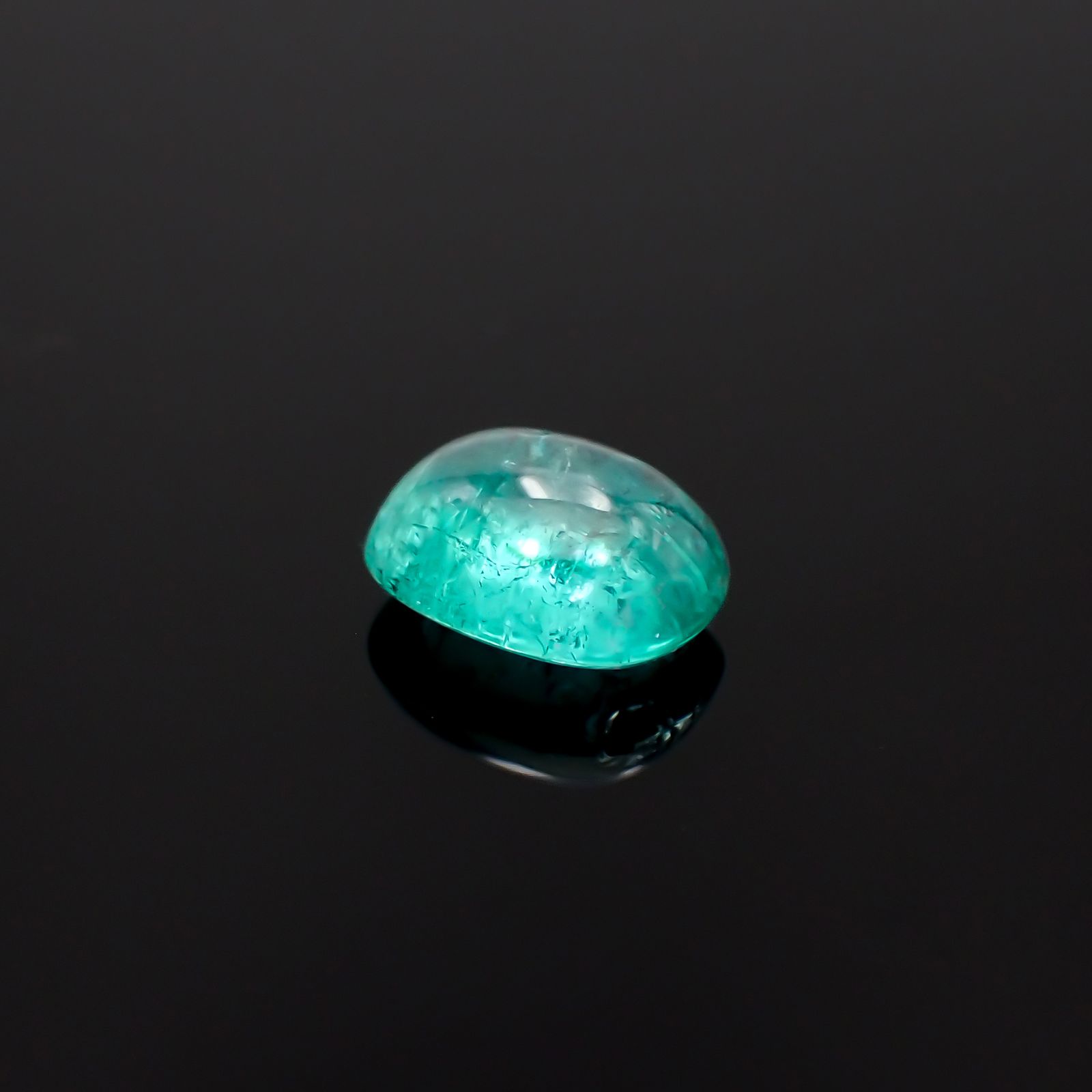 パライバトルマリンキャッツアイ ブラジル産 2.51ct[231224817]9.2x7.2mm前後