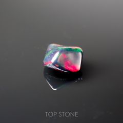 ◇バロック型◇ブラックオパール(宝石名オパール/加熱処理) エチオピア産 1.04ct 識別済[211013513]9.5×8mm前後