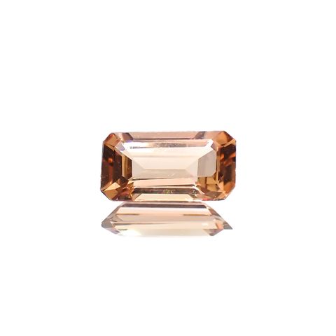 インペリアルトパーズ(宝石名トパーズ)ブラジル産 0.81ct 識別済[230722707]7.6x4mm前後