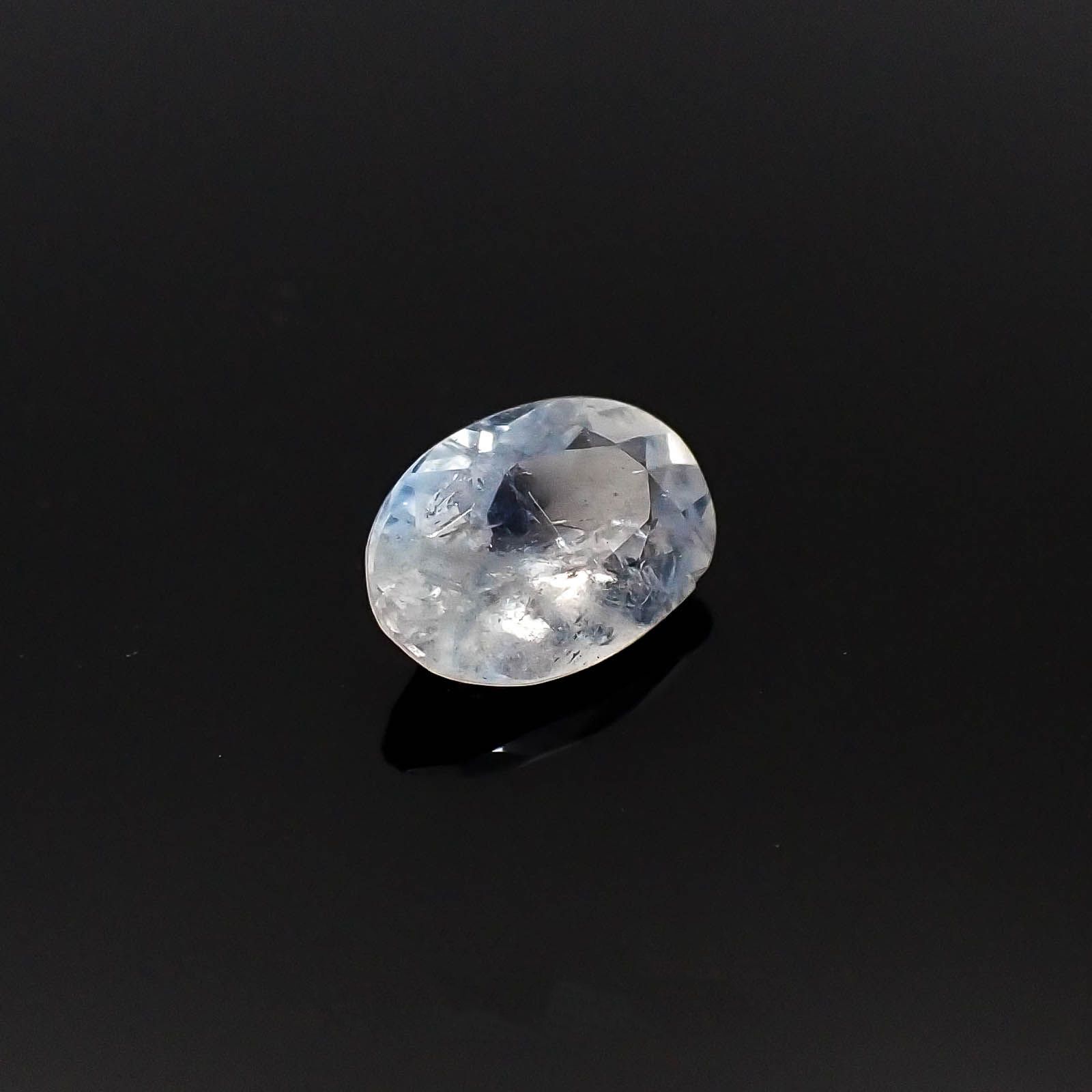 ユークレース(宝石名ユークレース) ブラジル産 0.580ct ソ付(彩珠)[20094506]6.5×4.4mm前後
