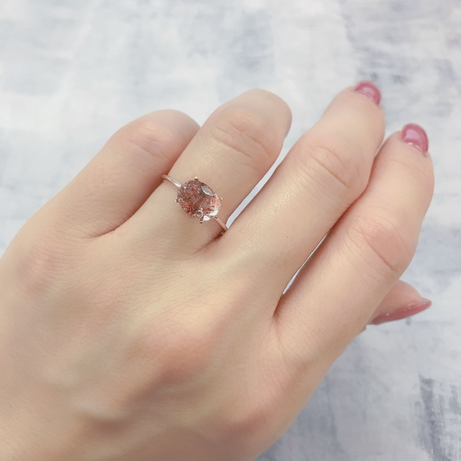 ファイヤークォーツ ナイジェリア産 1.54ct[220114742]8.7x6.5mm前後