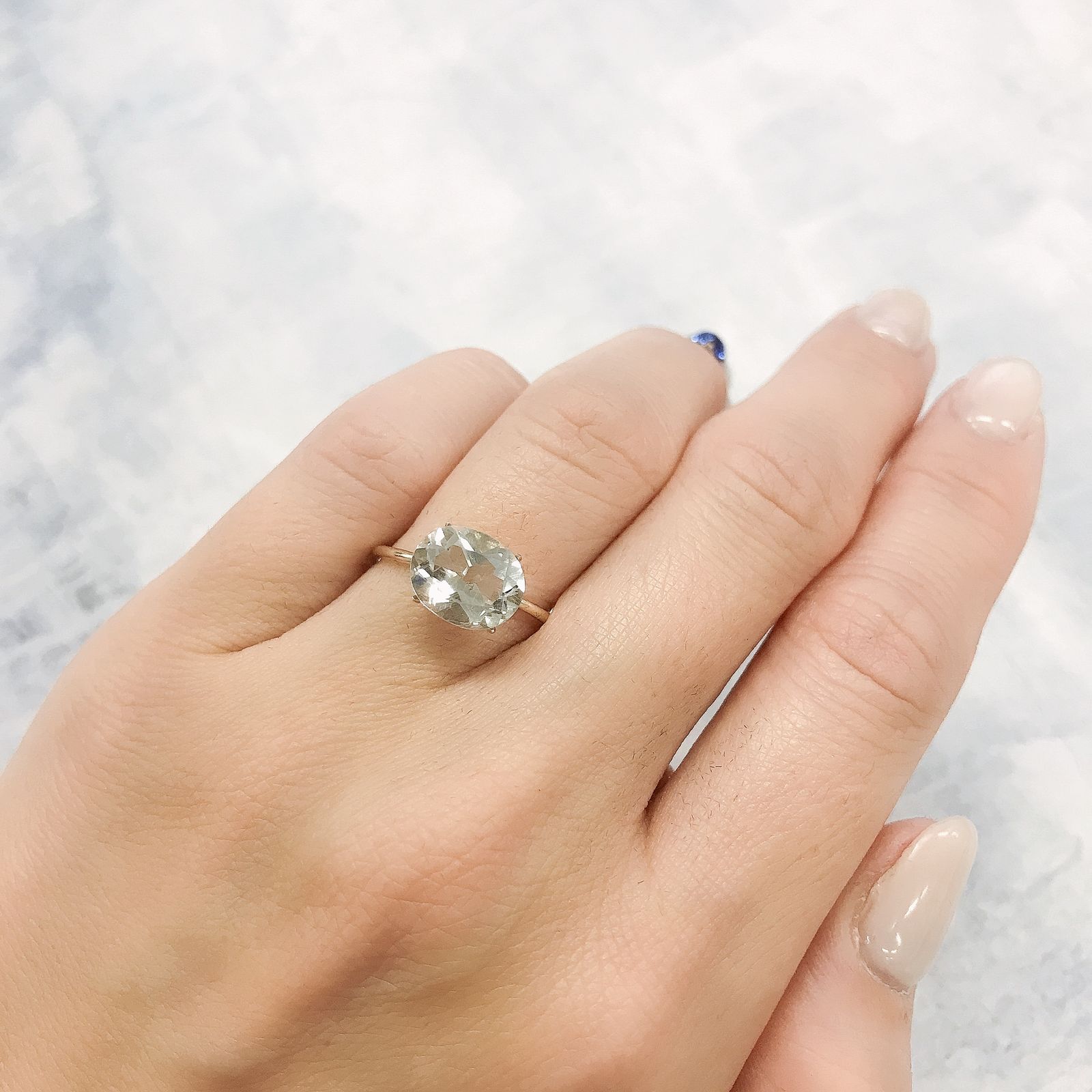 ハーキマーダイヤモンド アメリカ・ニューヨーク州産 2.49ct[220515720]10x8.1mm前後