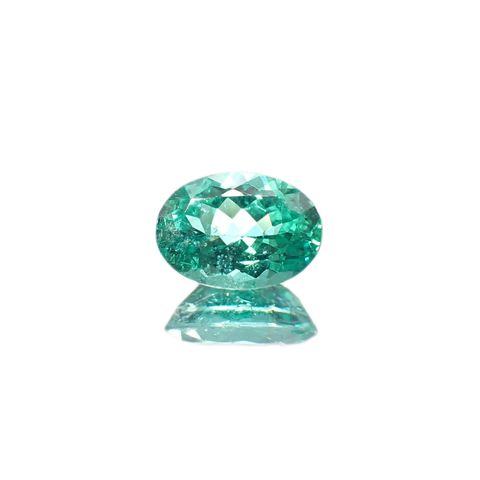 パライバトルマリン(宝石名トルマリン/別名パライバ・トルマリン) ブラジル産 GIA鑑付 1.65ct / 9.0×6.3mm前後 [19110905]