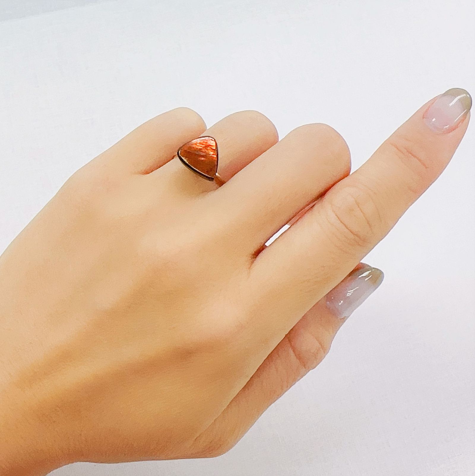 アンモライト トリプレット カナダ産 3.35ct[230823104]11.6x10.3mm前後