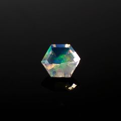 ◇ヘキサゴンカット◇エチオピアオパール エチオピア産 0.12ct[240226213]3.5x3.5mm前後