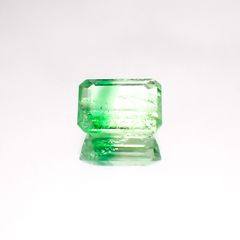 バイカラーツァボライト(宝石名グリーン グロッシュラー・ガーネット)タンザニア産 1.50ct 識別済[231124262]7.5x5.5mm前後