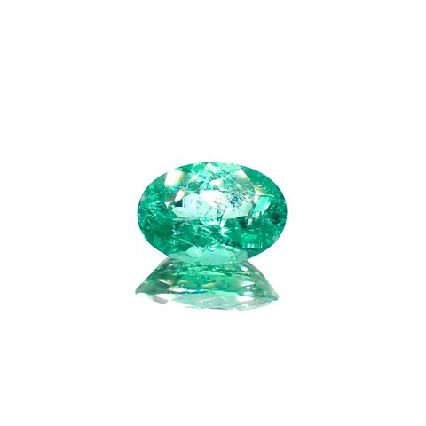 パライバトルマリン(宝石名トルマリン/別名パライバ・トルマリン)ブラジル産 0.99ct GIA鑑付[231224819]7.87x5.48mm前後