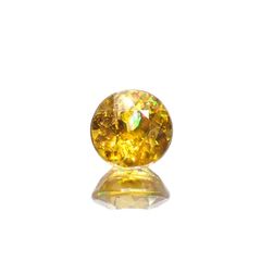 ゴールデンスフェーン(宝石名スフェーン)ナミビア産 0.98ct 識別済[220616575]5.9x5.8mm前後