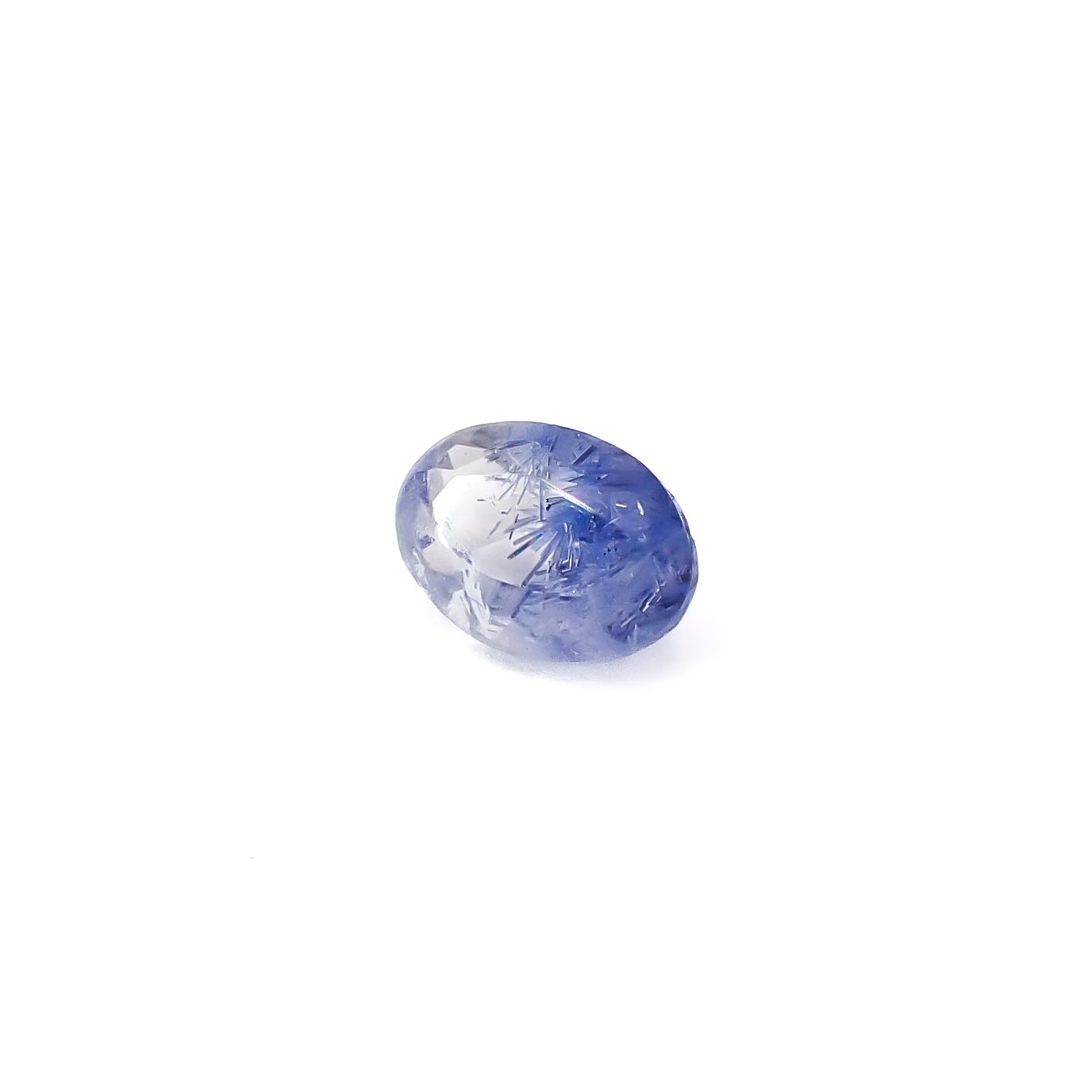 デュモルチェライトインクォーツ ブラジル産 0.83ct / 7.1x4.9mm前後 [260331849]