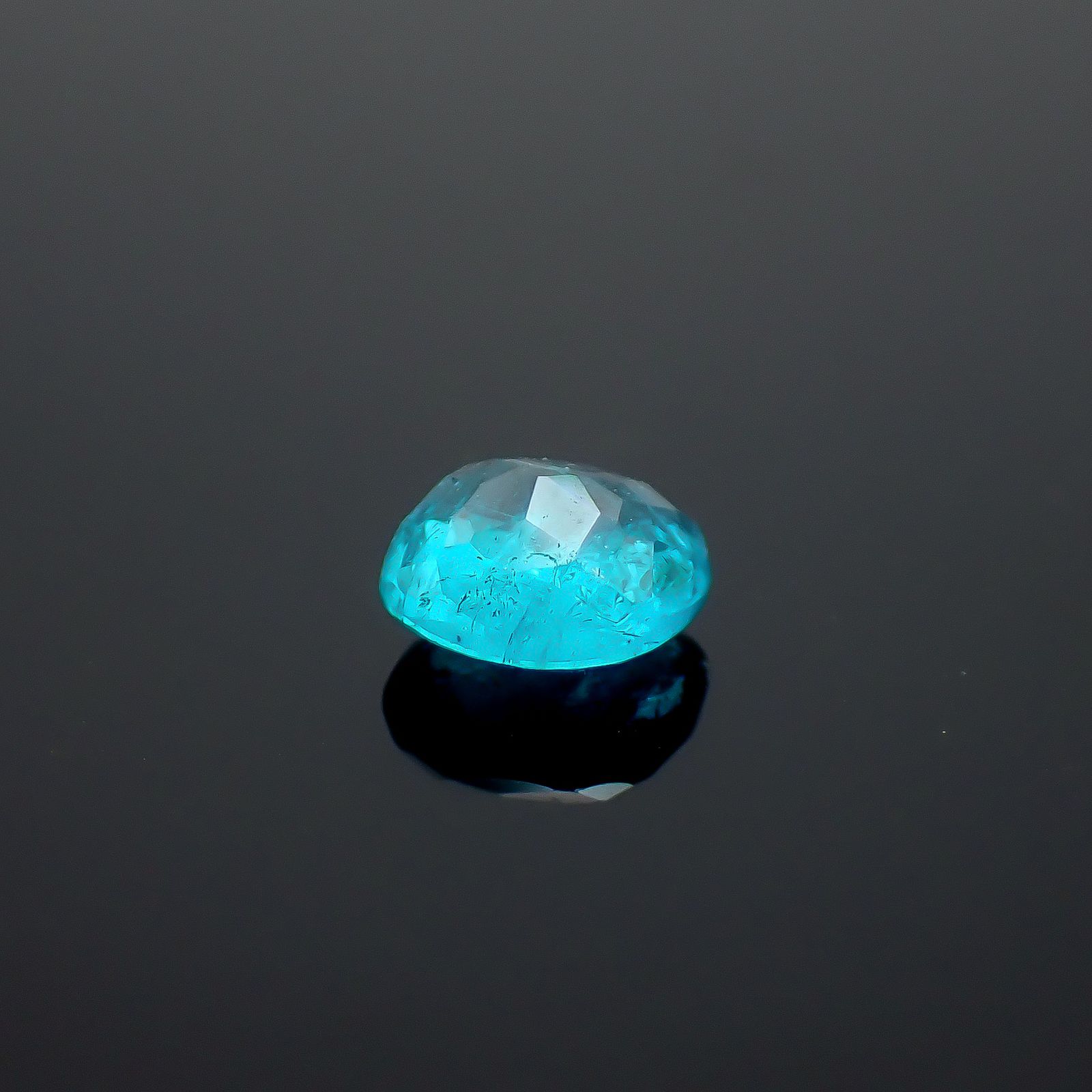 パライバトルマリン(宝石名トルマリン/別名パライバ・トルマリン)エチオピア産 GIA鑑付 0.50ct / 4.86x4.79mm前後 [260933195]