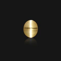 ベリルキャッツアイ(宝石名ベリル・キャッツアイ)ブラジル産 4.82ct 識別済[230522206]10.7x8.8mm前後