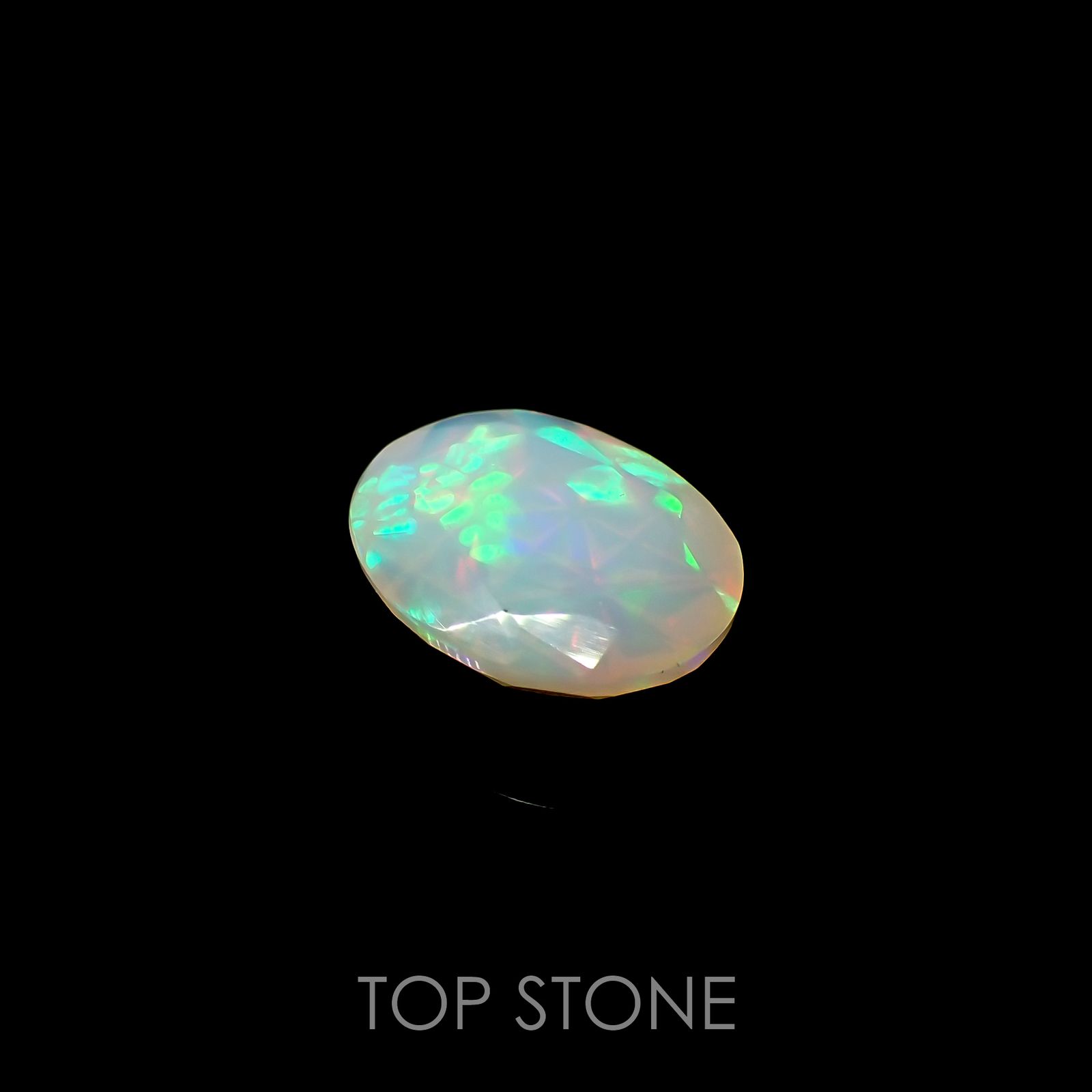 ◇甲州貴石切子Plus Three◇オパール カード付き エチオピア産 ルース 1.716ct[210913347]10.9×8.4mm前後