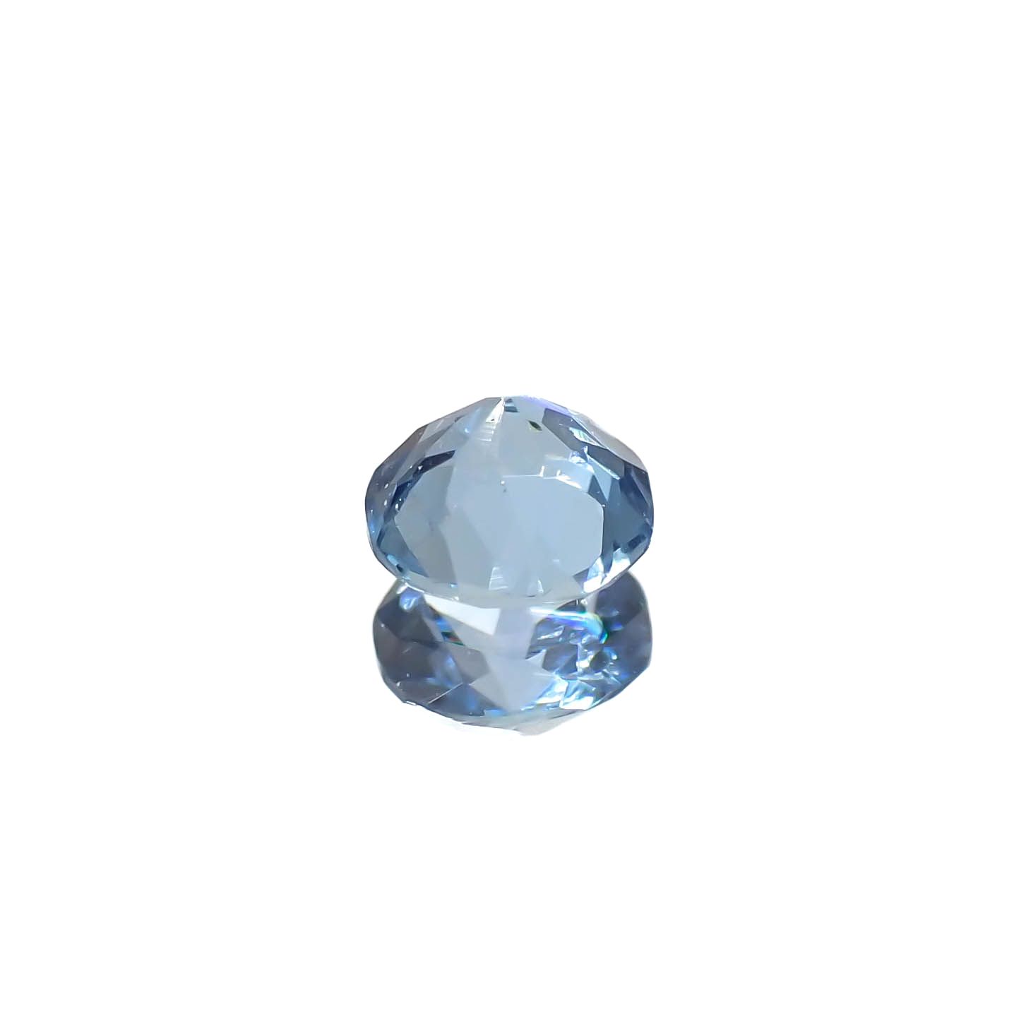 サンタマリアアクアマリン(宝石名アクアマリン)ブラジル産 0.18ct 識別済[240226026]3.7x3.7mm前後